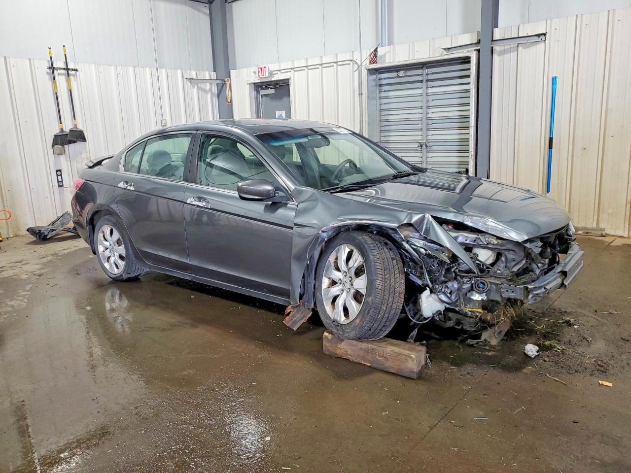 2008 Honda Accord Exl Gray vin: 1HGCP36868A017643