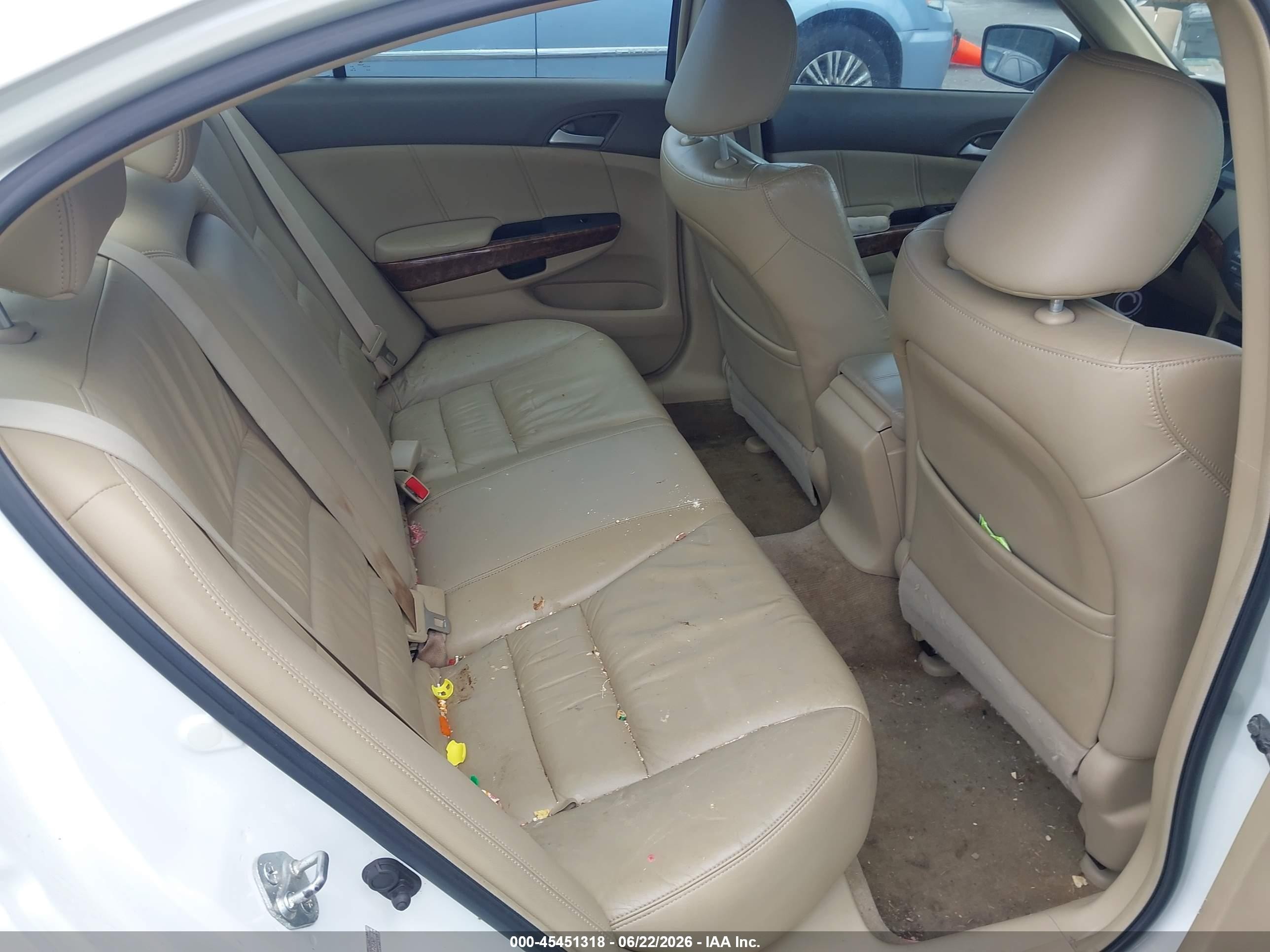 2008 Honda Accord 3.5 Ex-l White vin: 1HGCP36868A027802