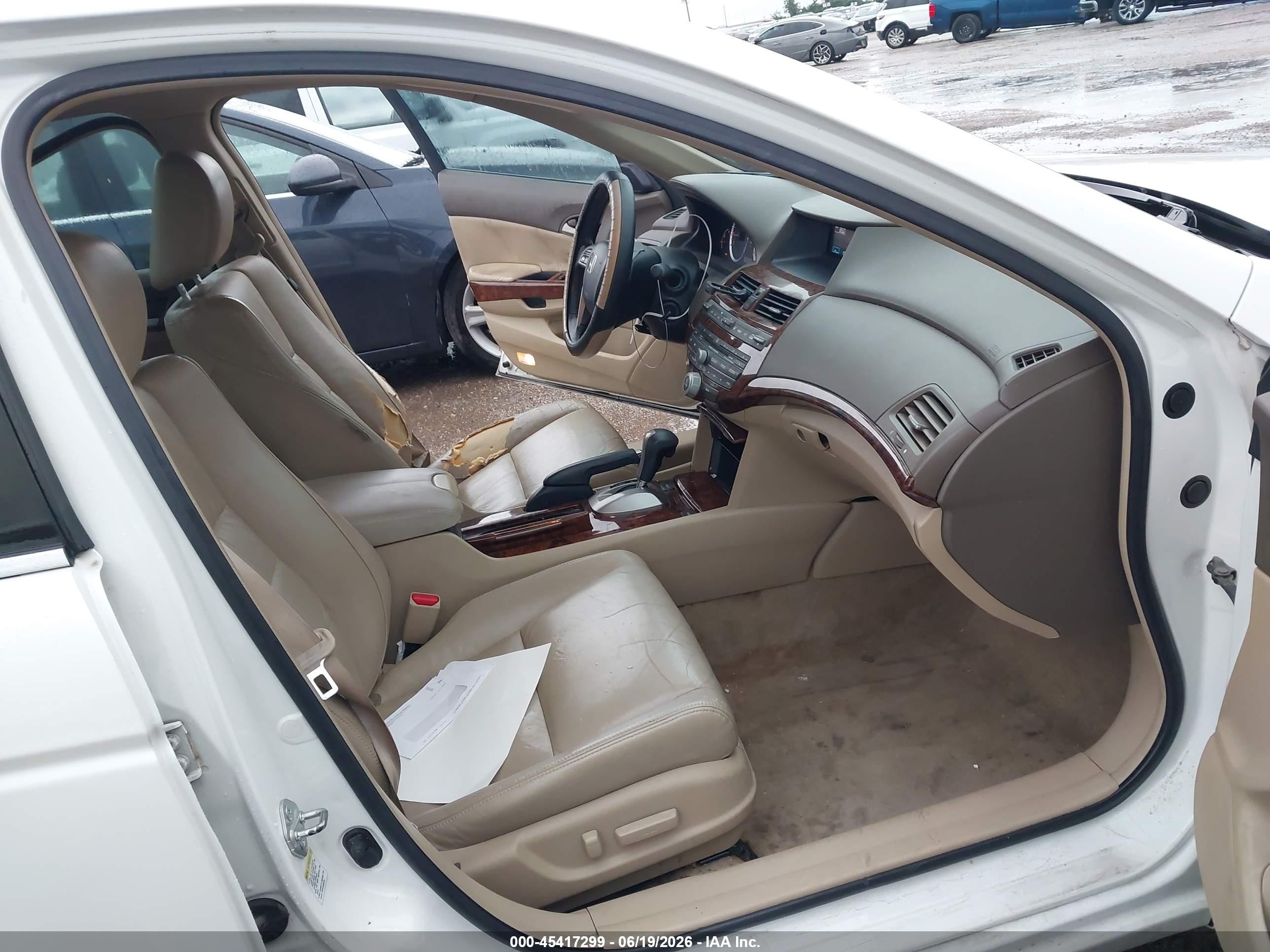 2008 Honda Accord 3.5 Ex-l White vin: 1HGCP36868A037102