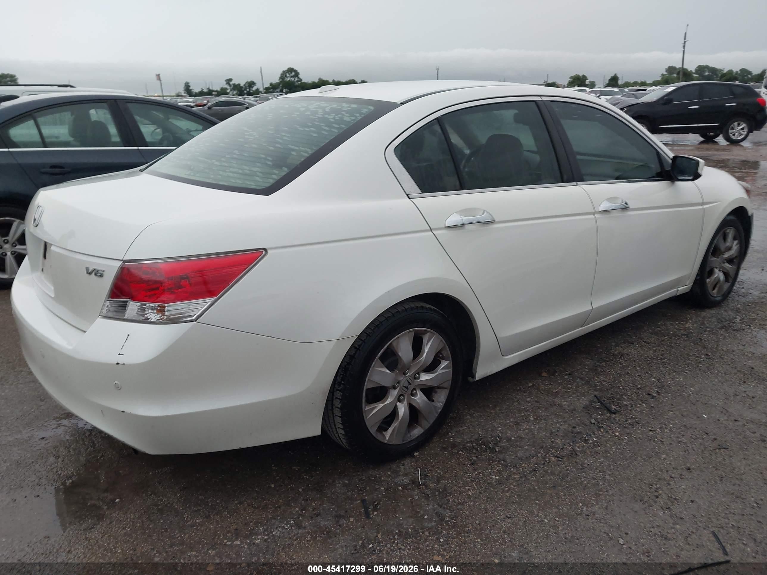2008 Honda Accord 3.5 Ex-l White vin: 1HGCP36868A037102