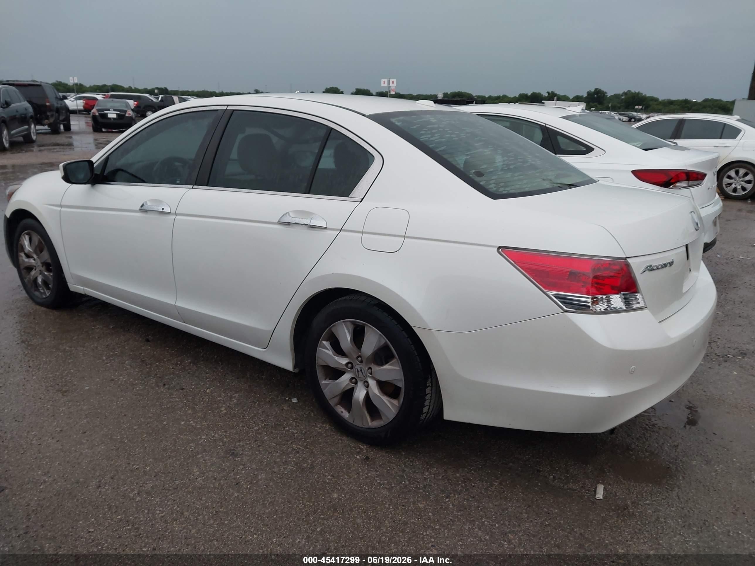 2008 Honda Accord 3.5 Ex-l White vin: 1HGCP36868A037102
