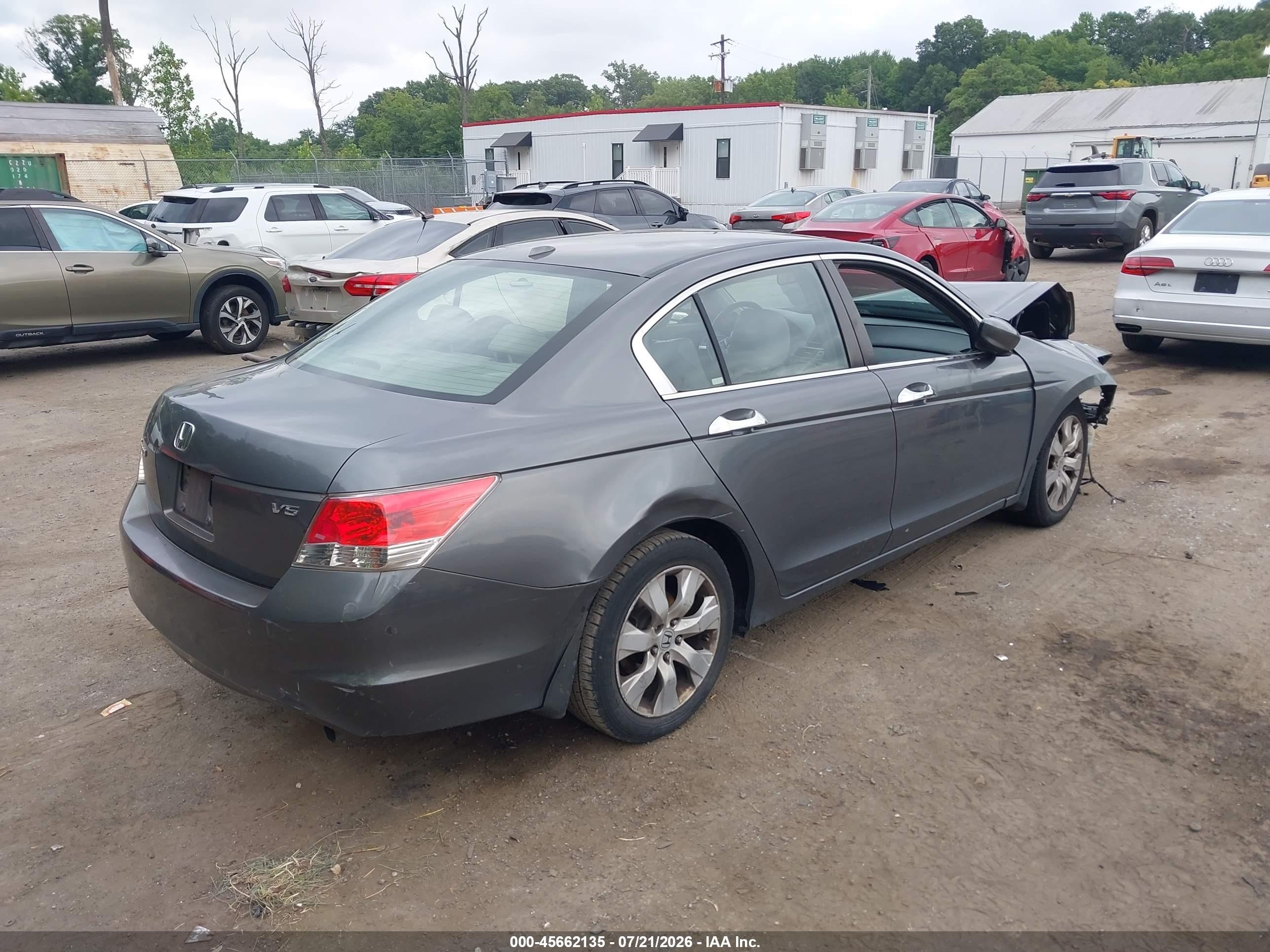 2008 Honda Accord 3.5 Ex-l Gray vin: 1HGCP36868A043756
