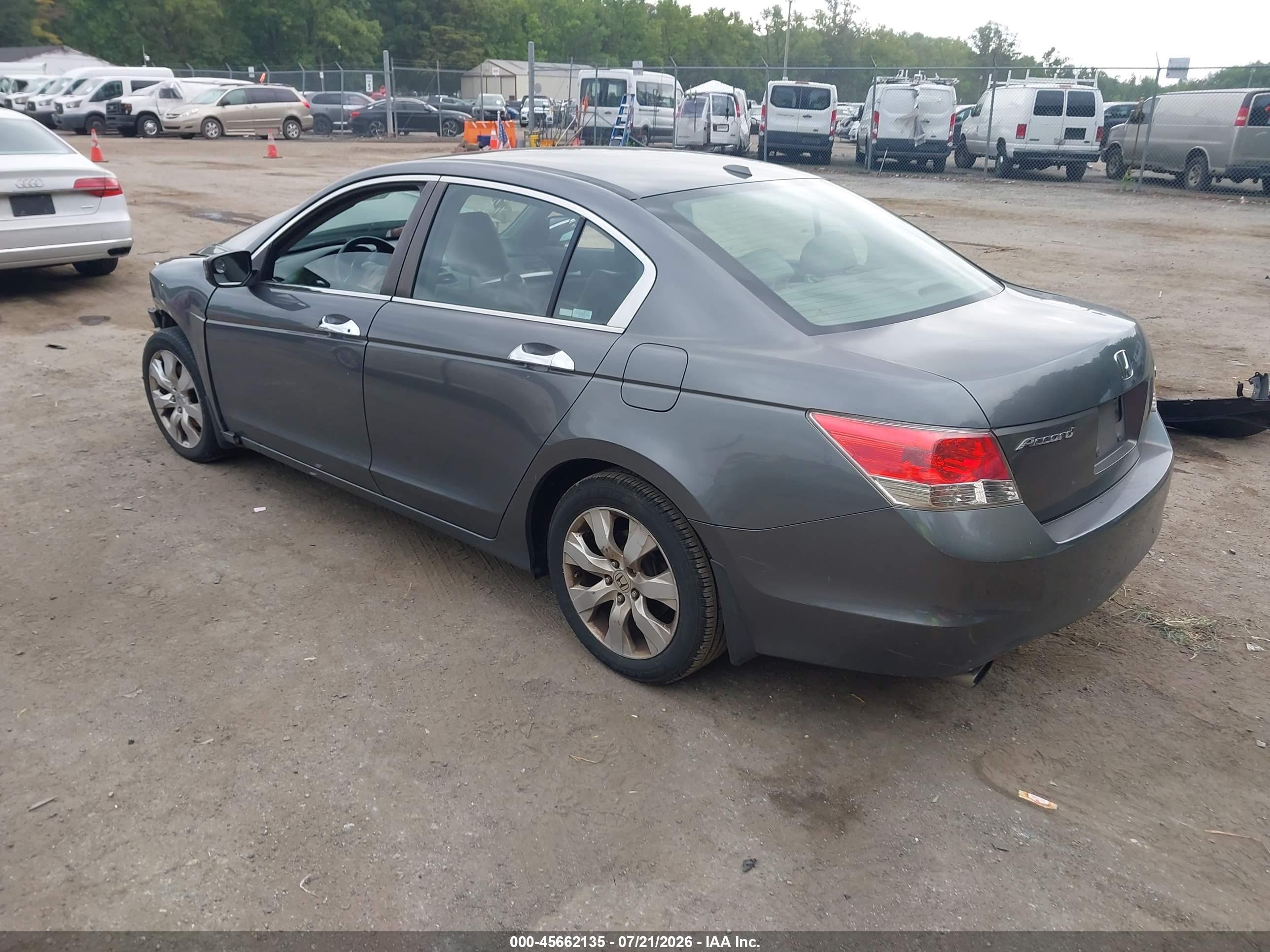 2008 Honda Accord 3.5 Ex-l Gray vin: 1HGCP36868A043756