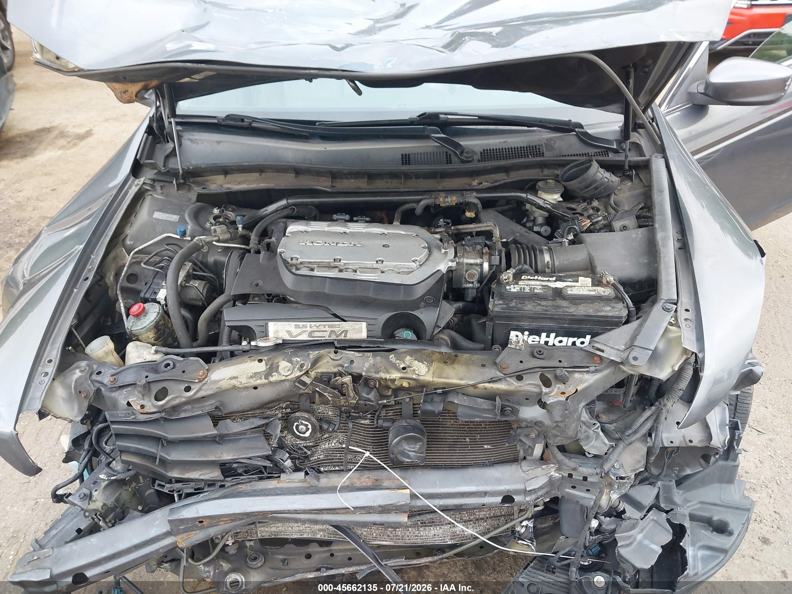 2008 Honda Accord 3.5 Ex-l Gray vin: 1HGCP36868A043756