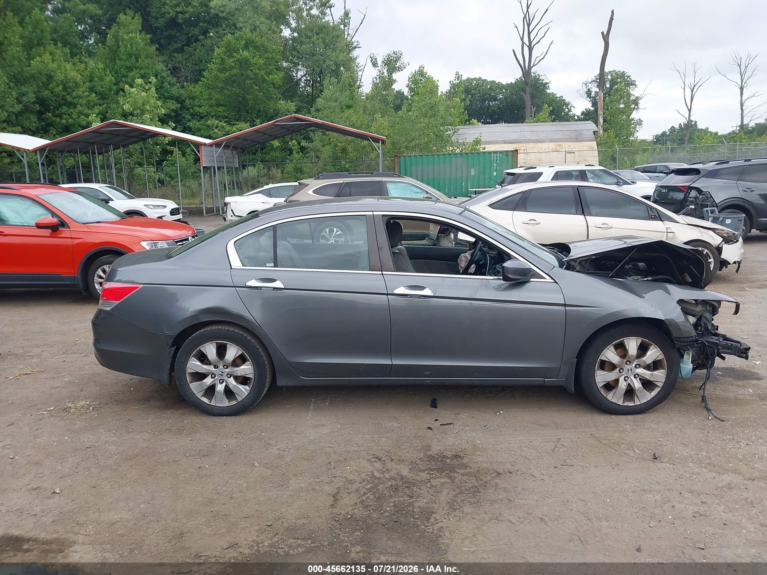 2008 Honda Accord 3.5 Ex-l Gray vin: 1HGCP36868A043756
