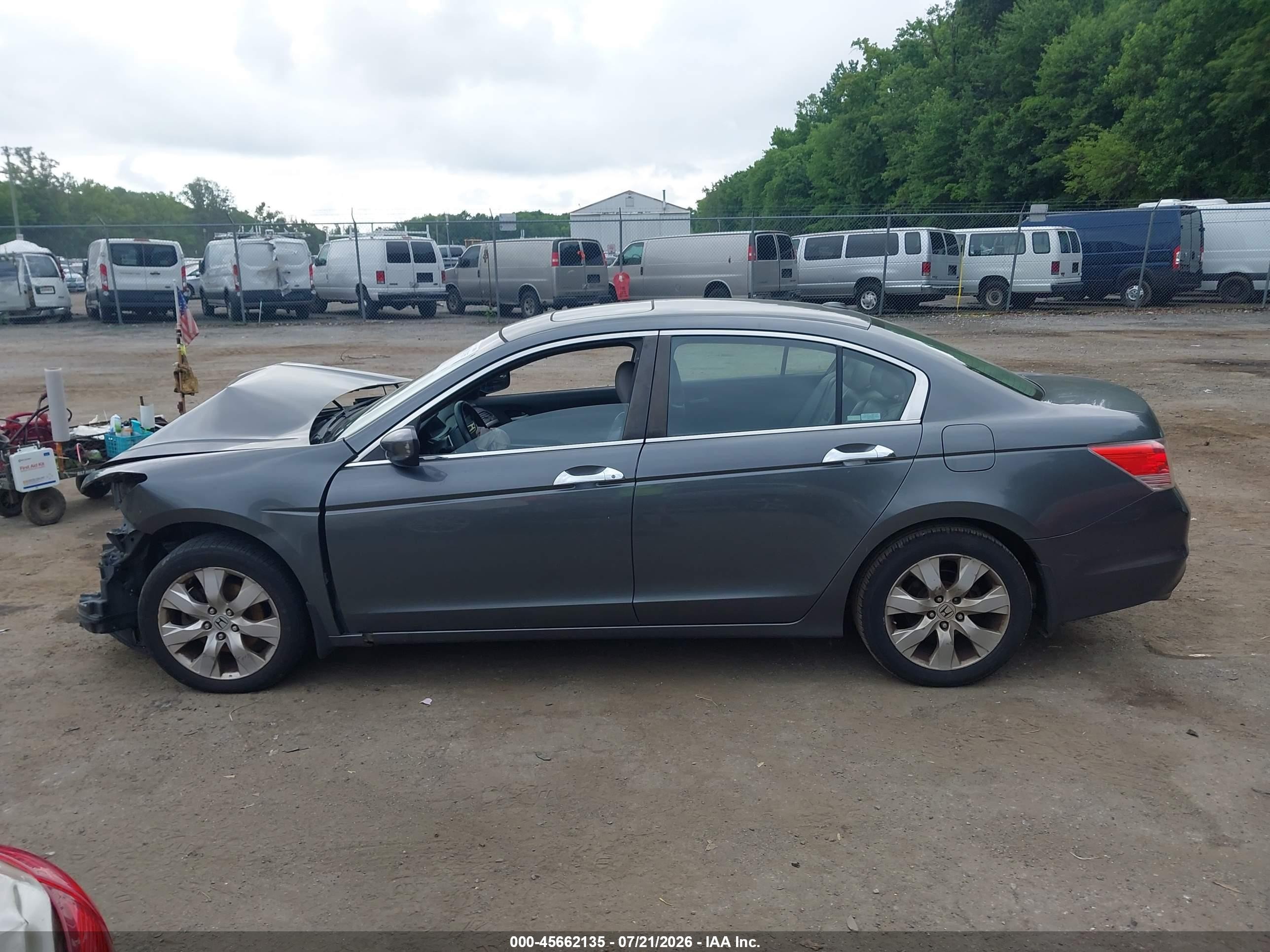 2008 Honda Accord 3.5 Ex-l Gray vin: 1HGCP36868A043756