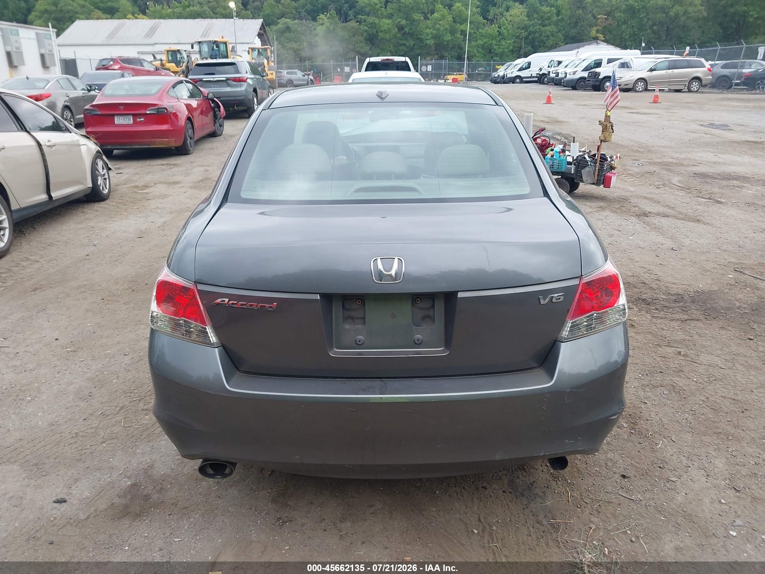 2008 Honda Accord 3.5 Ex-l Gray vin: 1HGCP36868A043756