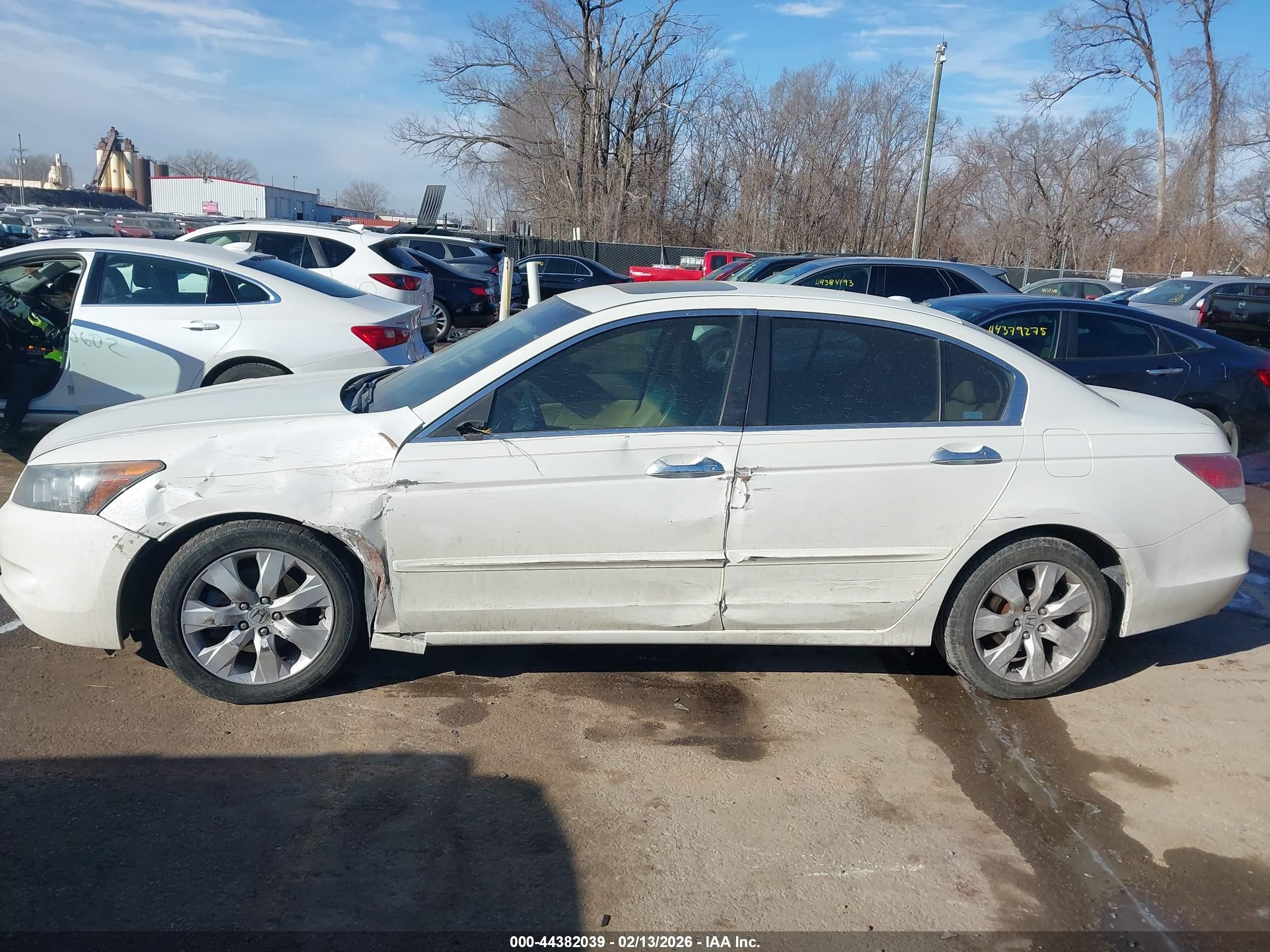 2008 Honda Accord 3.5 Ex-l White vin: 1HGCP36868A059083