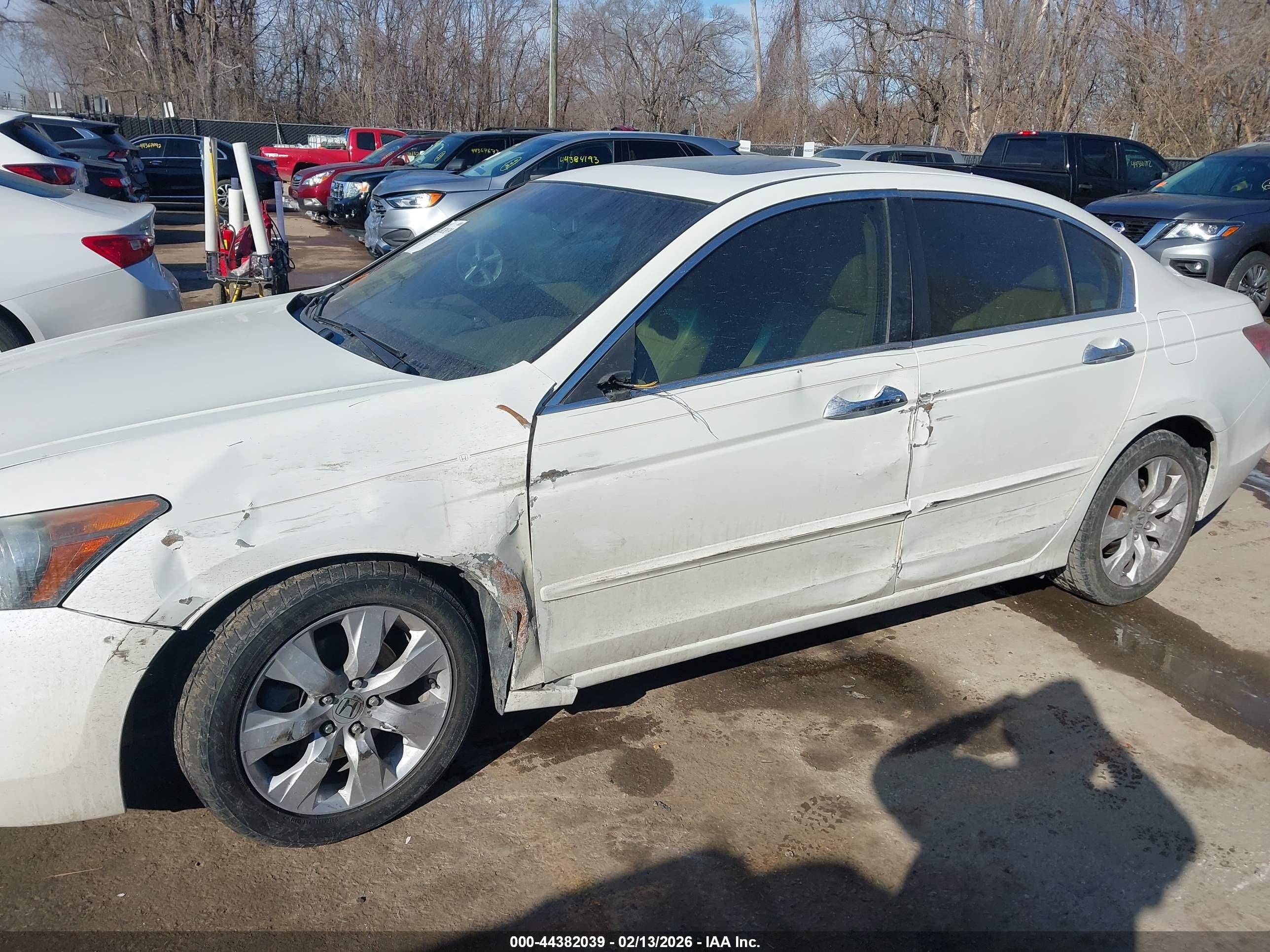 2008 Honda Accord 3.5 Ex-l White vin: 1HGCP36868A059083