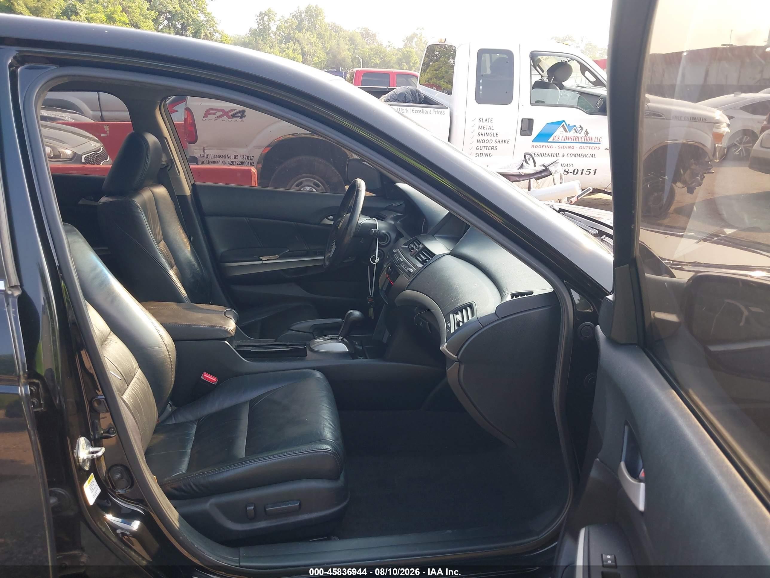 2008 Honda Accord 3.5 Ex-l Black vin: 1HGCP36868A060542