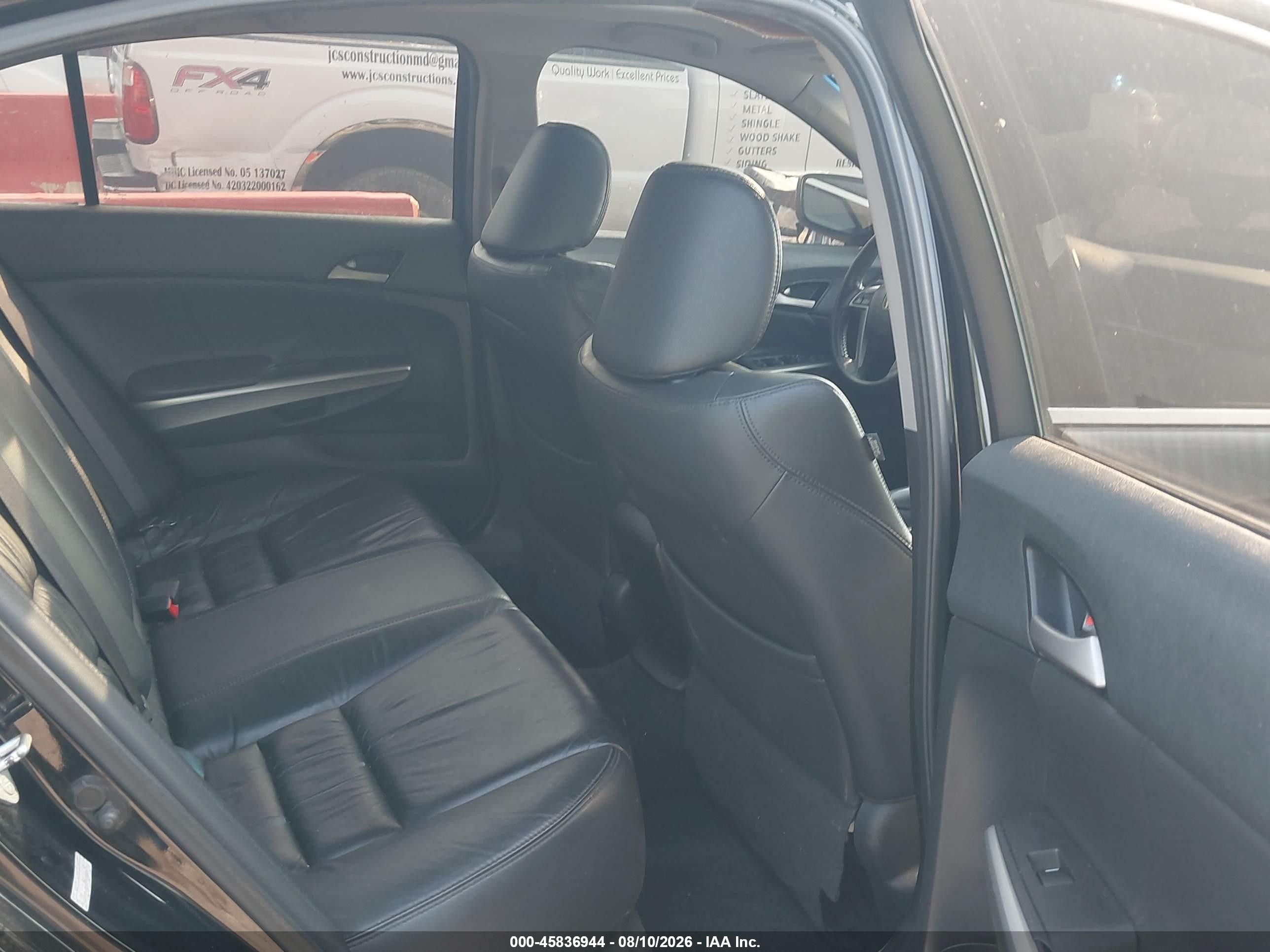 2008 Honda Accord 3.5 Ex-l Black vin: 1HGCP36868A060542