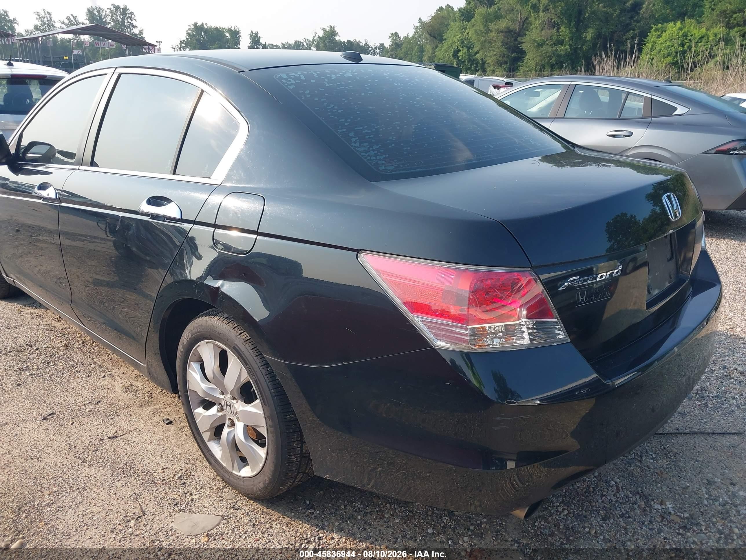 2008 Honda Accord 3.5 Ex-l Black vin: 1HGCP36868A060542