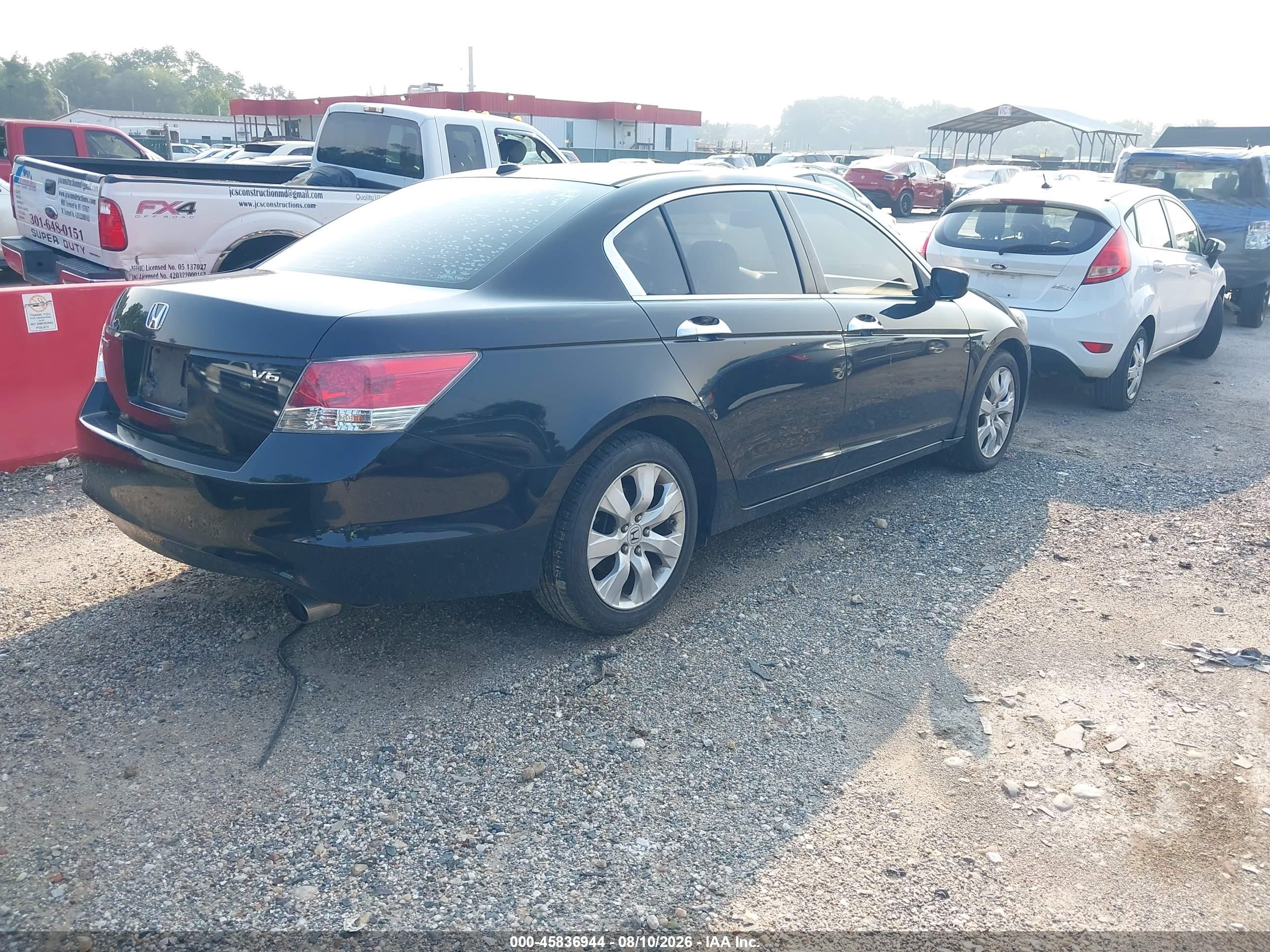 2008 Honda Accord 3.5 Ex-l Black vin: 1HGCP36868A060542