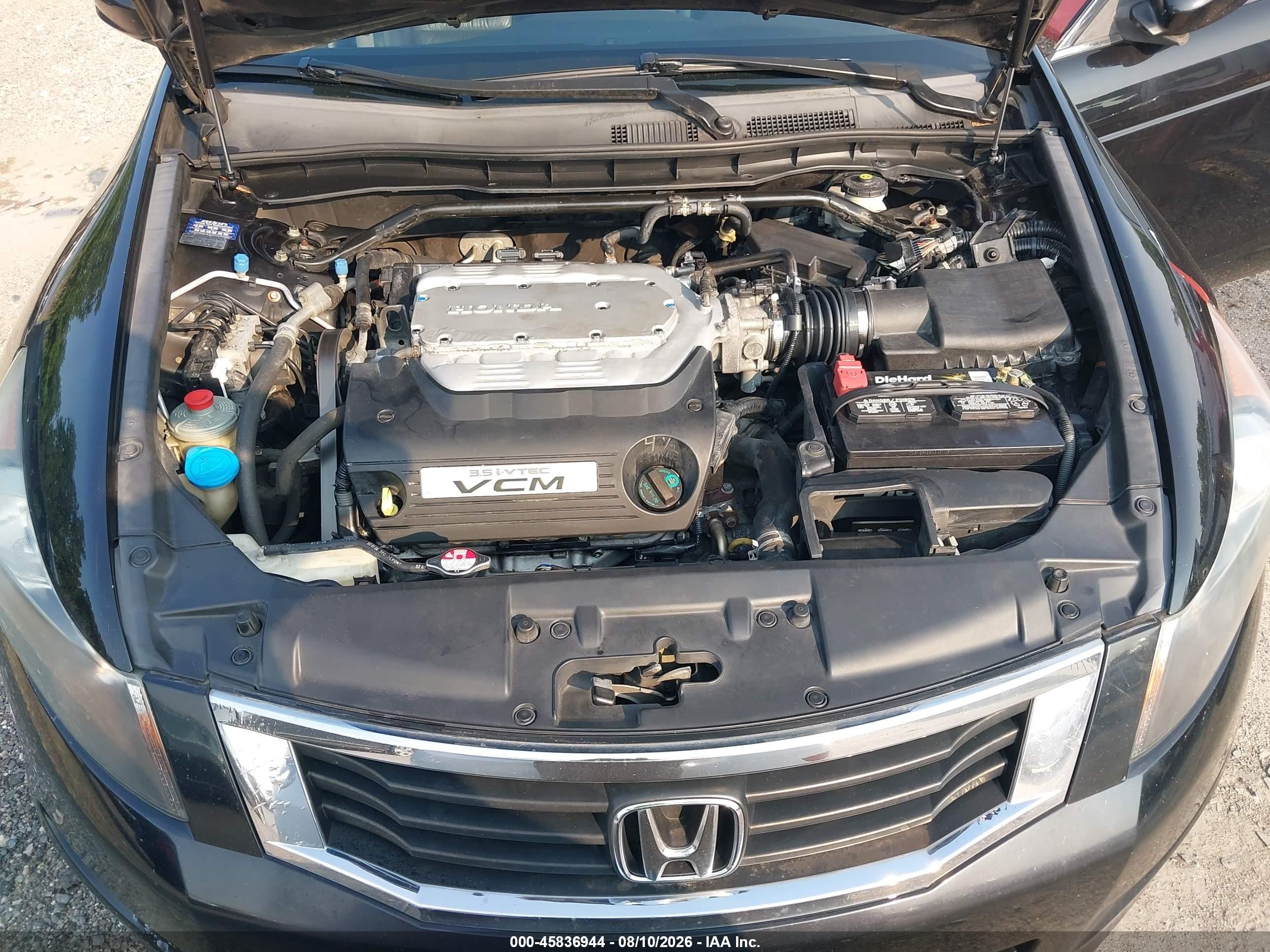 2008 Honda Accord 3.5 Ex-l Black vin: 1HGCP36868A060542