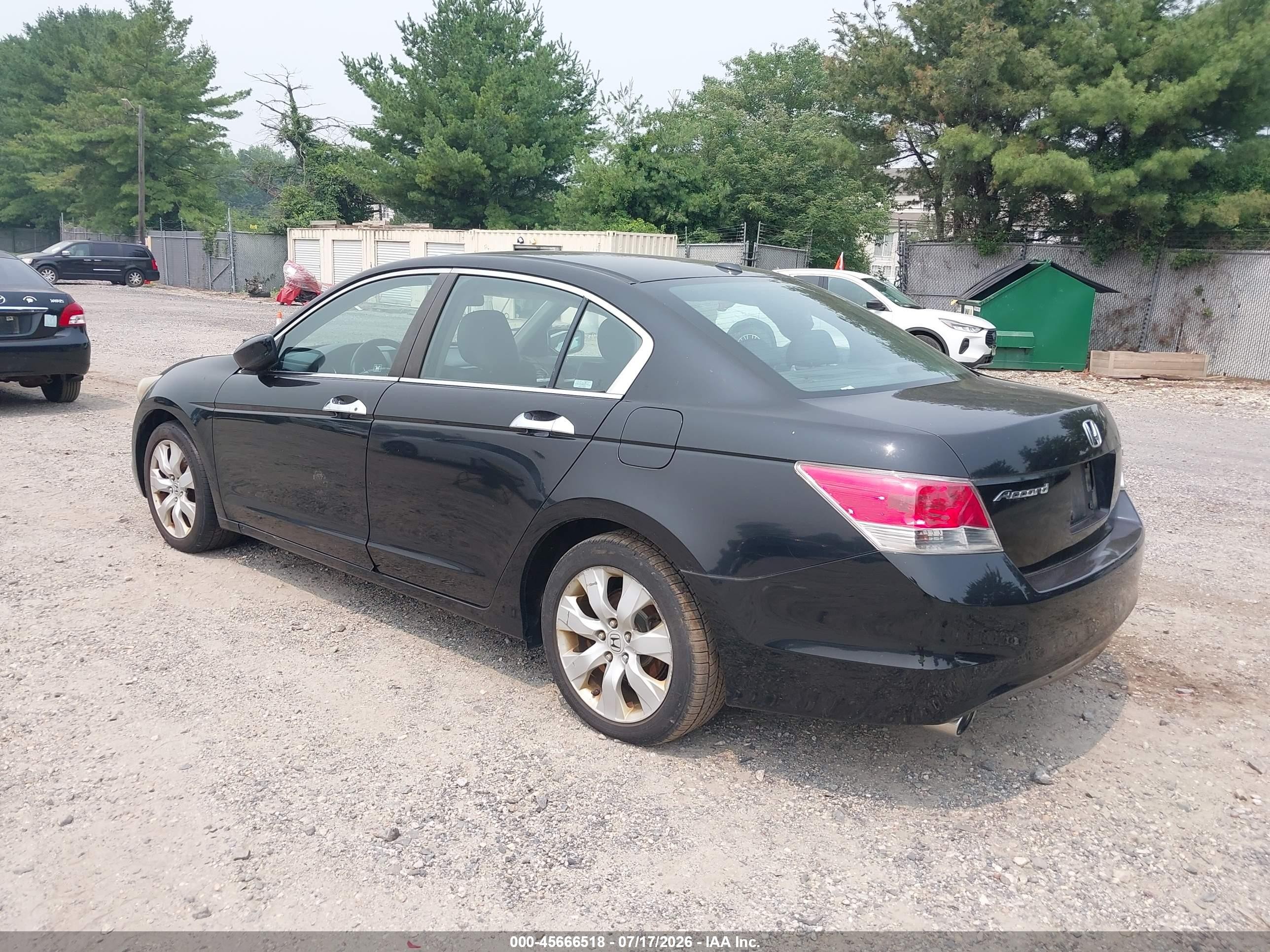 2008 Honda Accord 3.5 Ex-l Черный vin: 1HGCP36868A066146