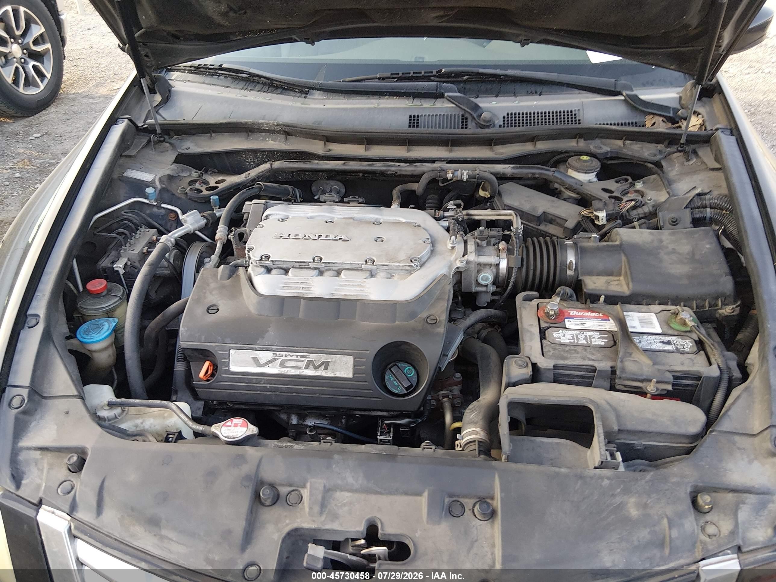 2008 Honda Accord 3.5 Ex-l Black vin: 1HGCP36868A067202