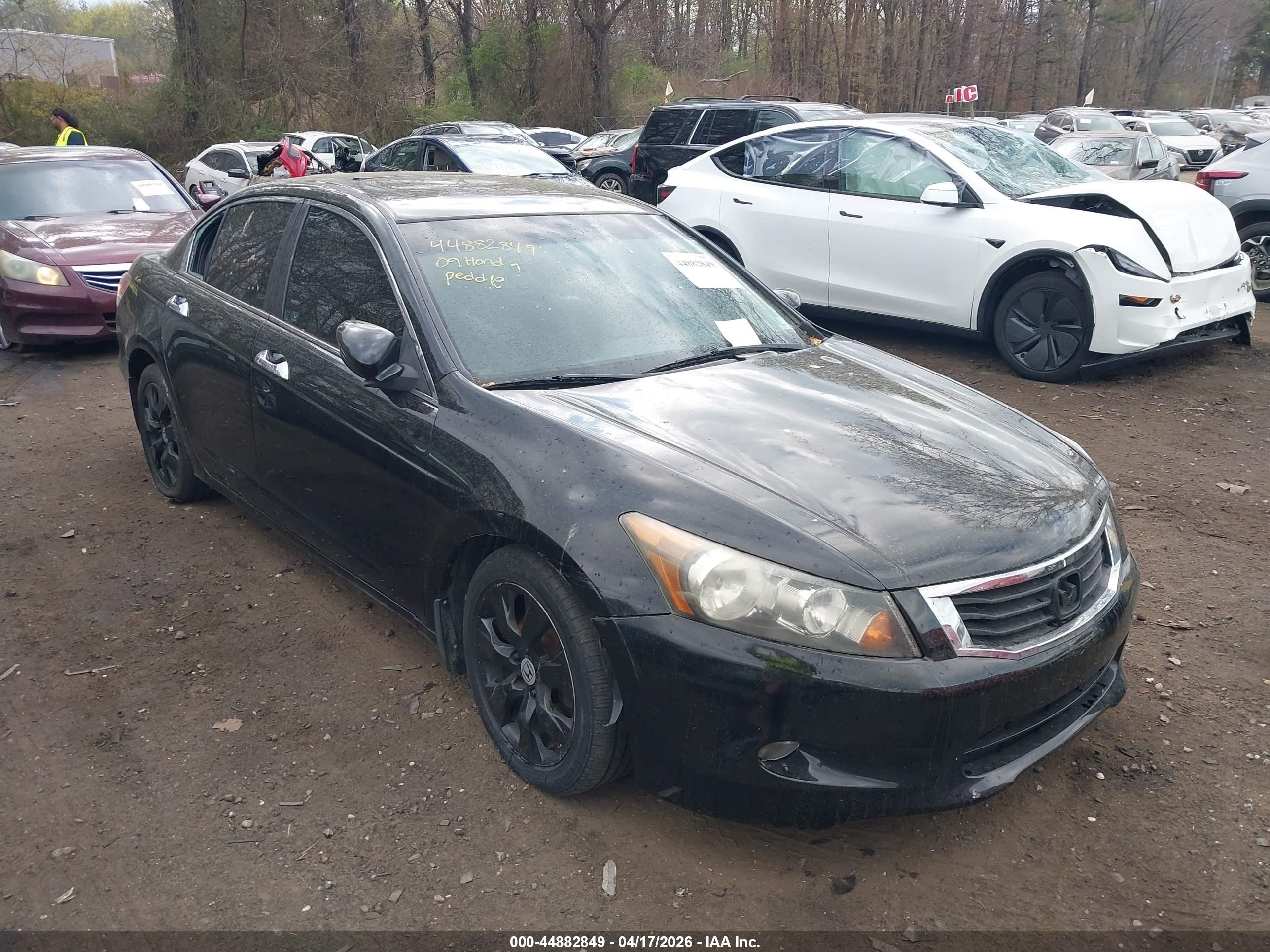 2009 Honda Accord 3.5 Ex-l Black vin: 1HGCP36869A009558