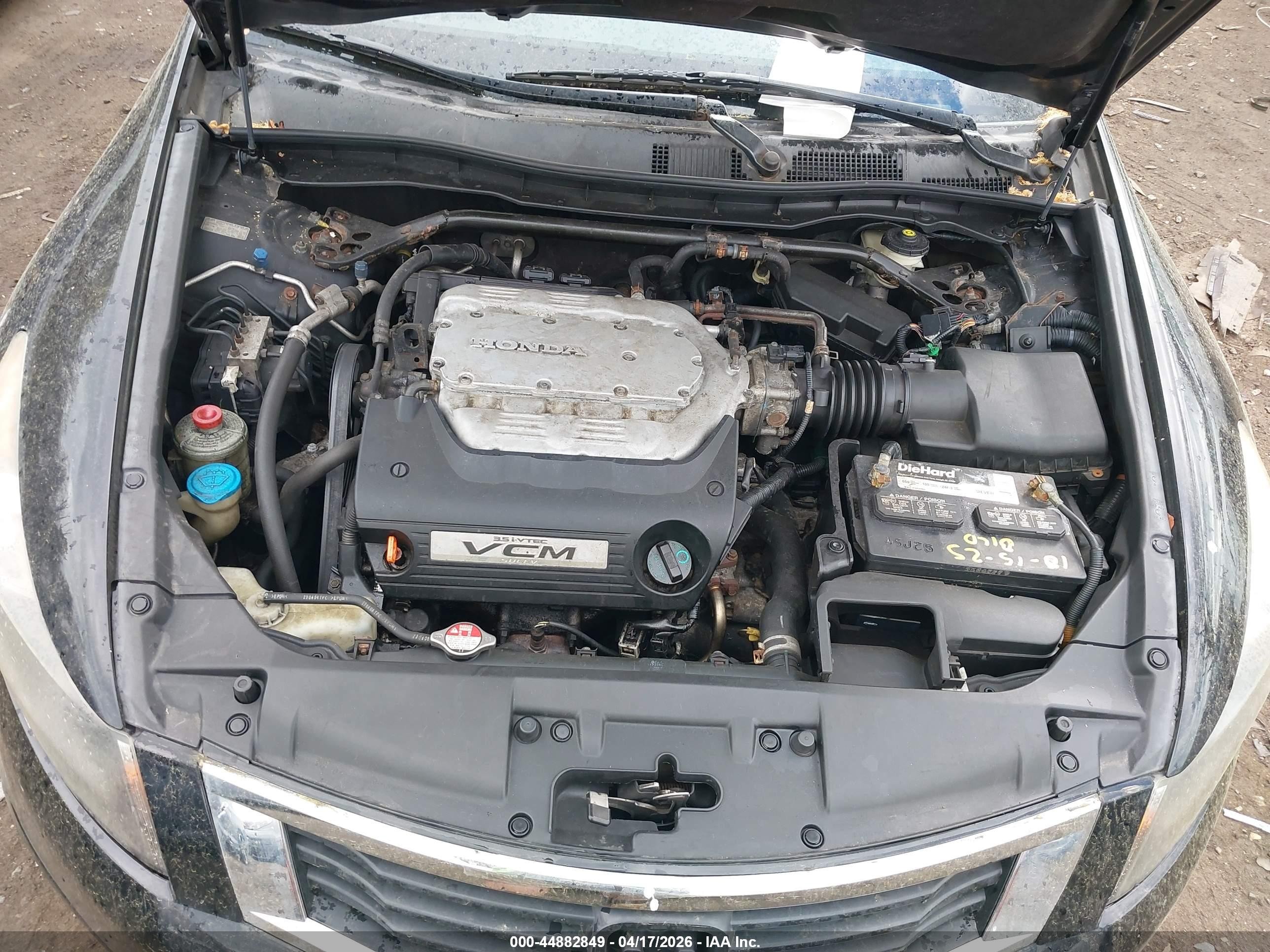 2009 Honda Accord 3.5 Ex-l Black vin: 1HGCP36869A009558