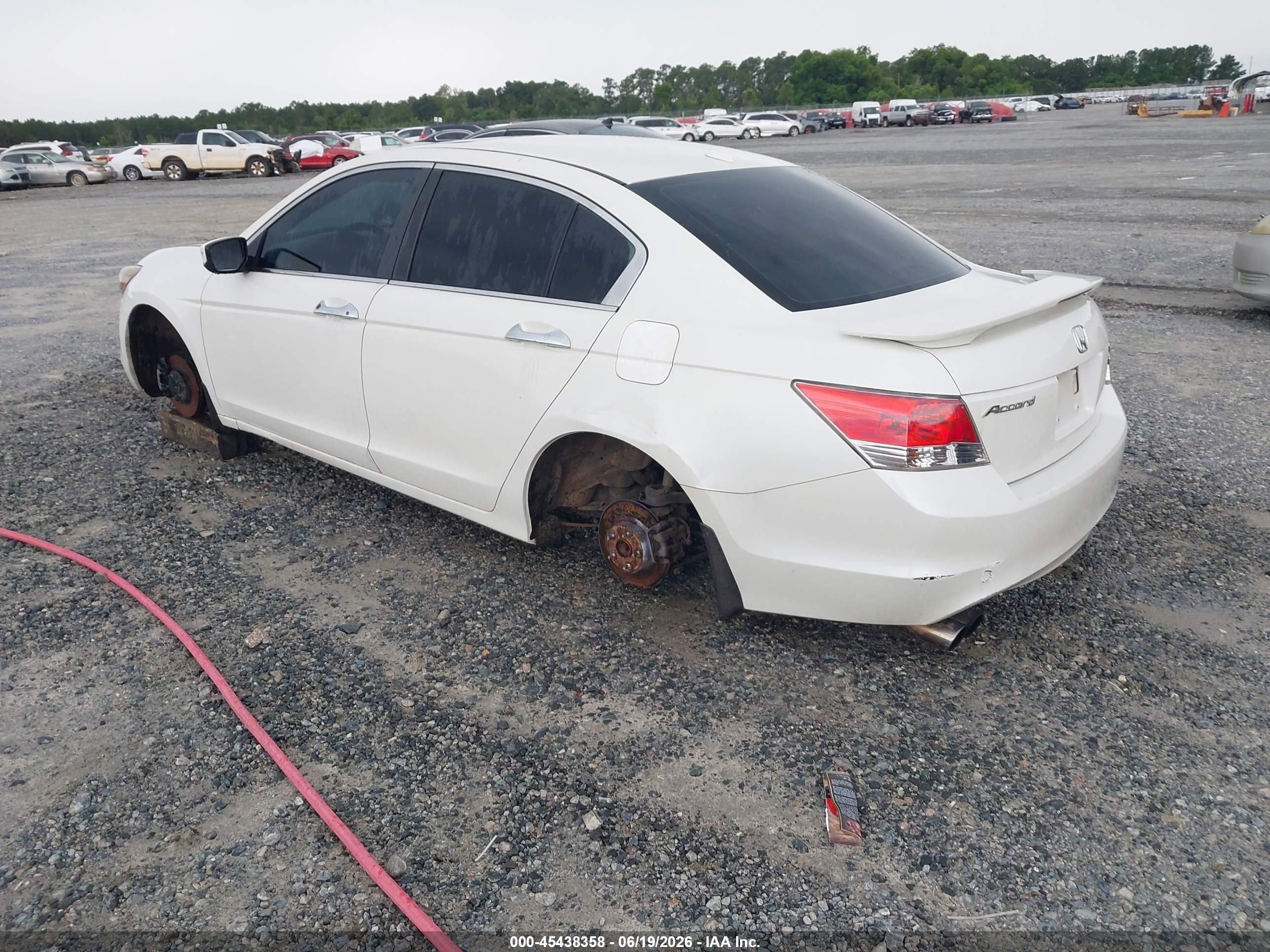 2009 Honda Accord 3.5 Ex-l White vin: 1HGCP36869A042429