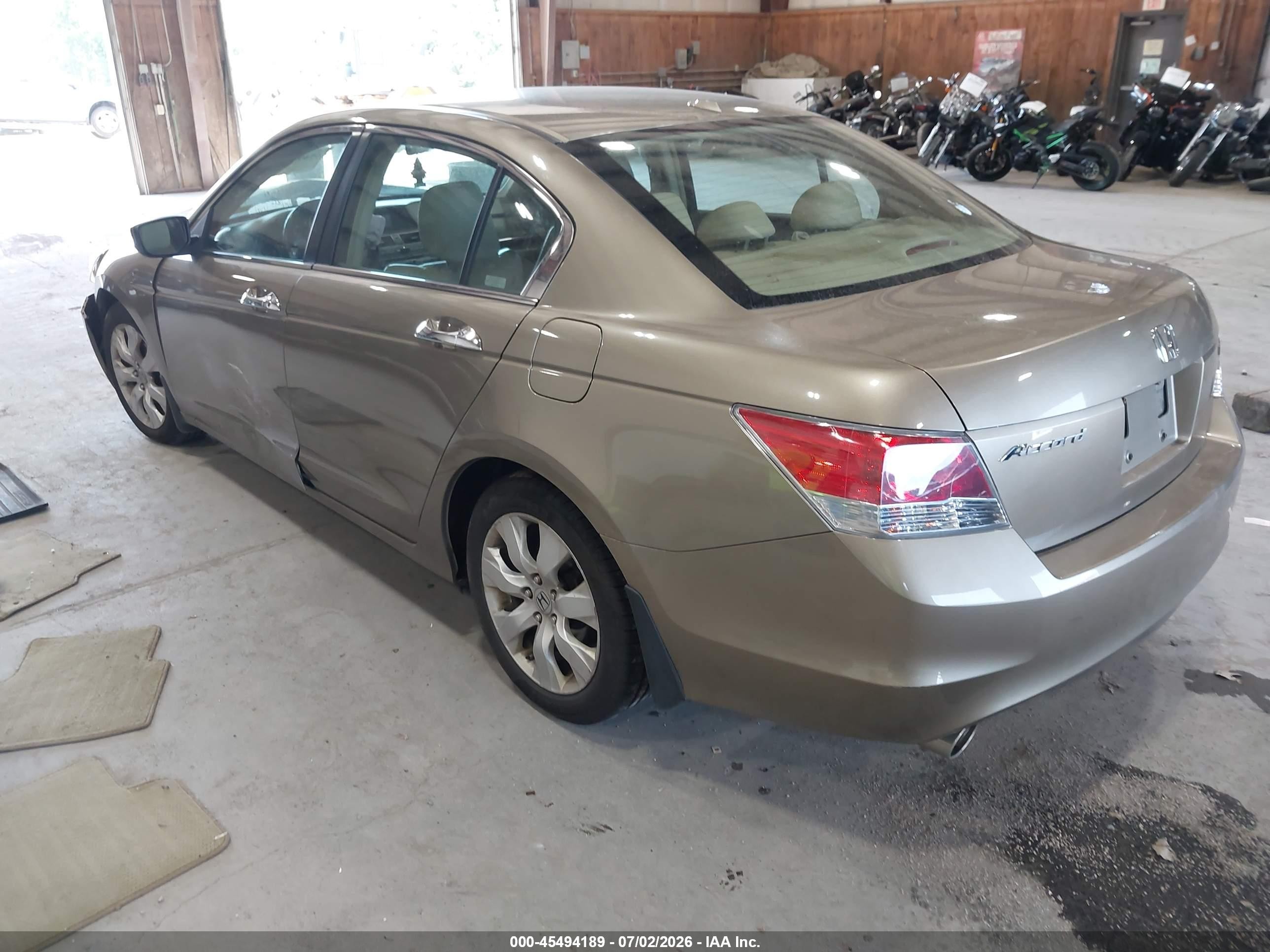 2009 Honda Accord 3.5 Ex-l Beige vin: 1HGCP36869A042673