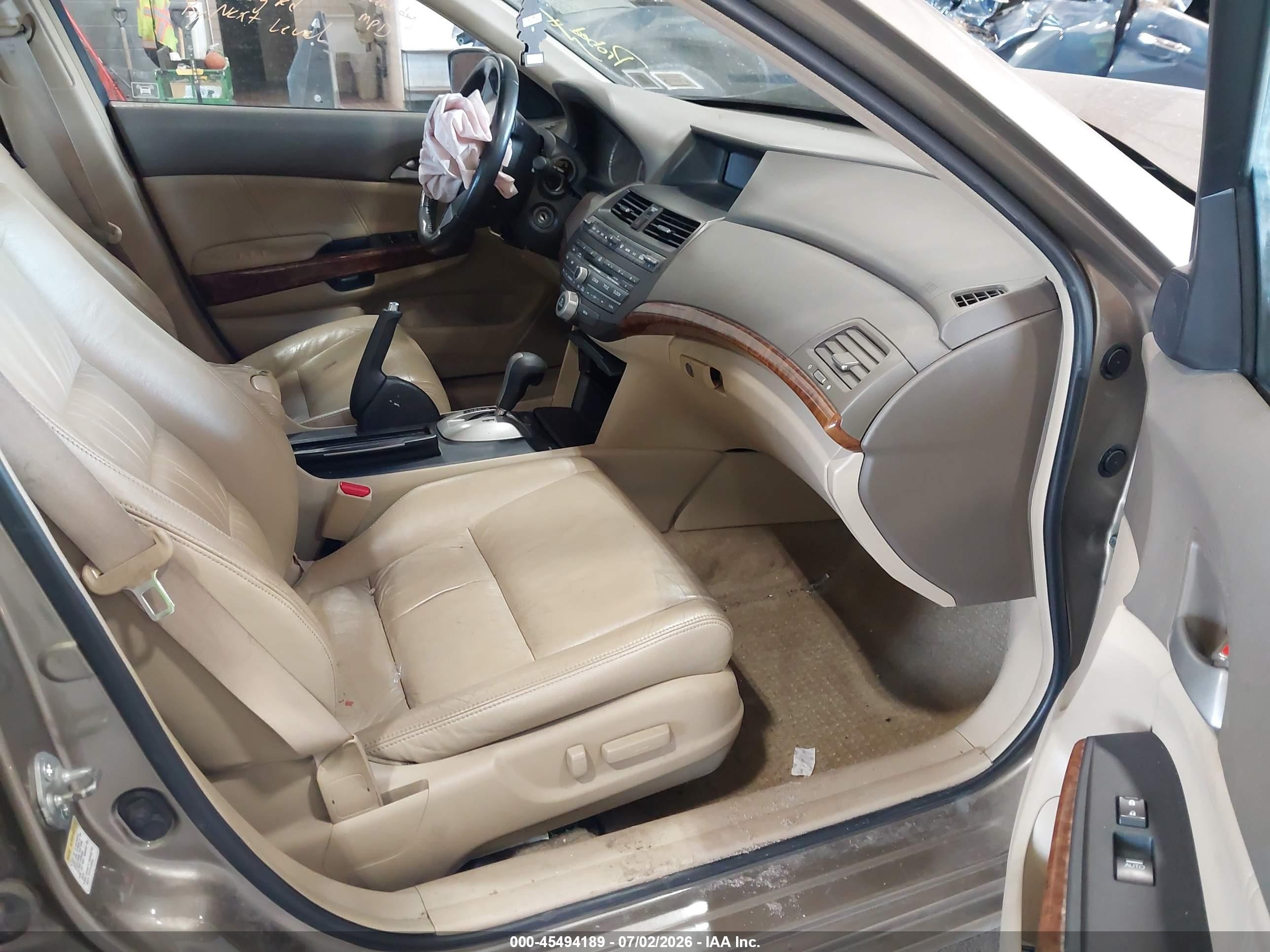 2009 Honda Accord 3.5 Ex-l Beige vin: 1HGCP36869A042673