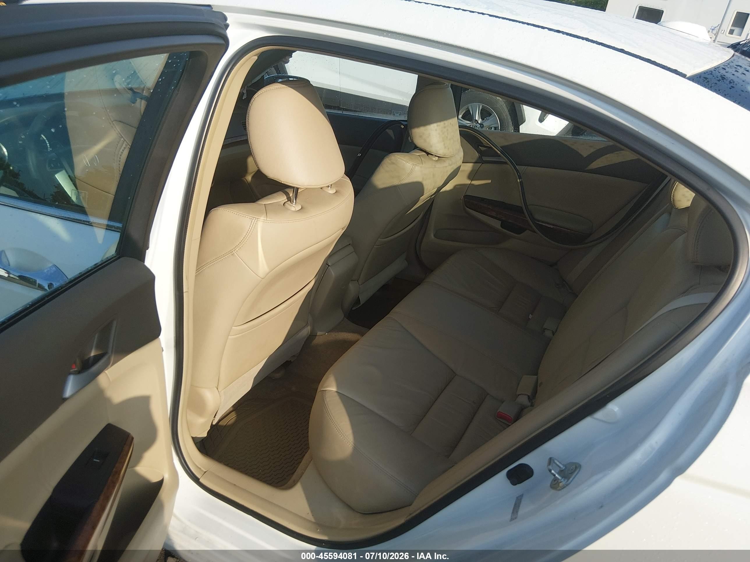 2009 Honda Accord 3.5 Ex-l White vin: 1HGCP36869A045668