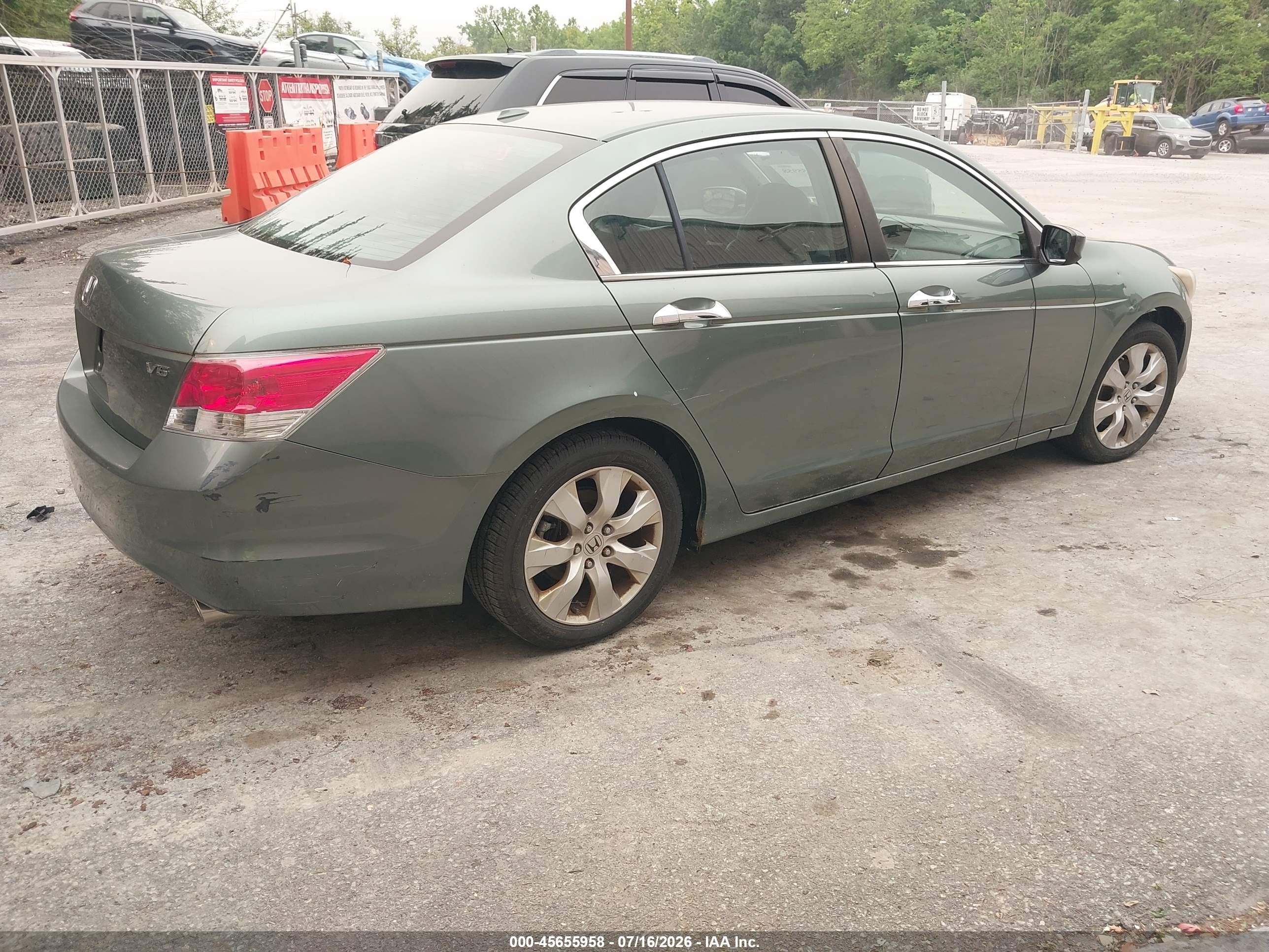 2009 Honda Accord 3.5 Ex-l Green vin: 1HGCP36869A051034