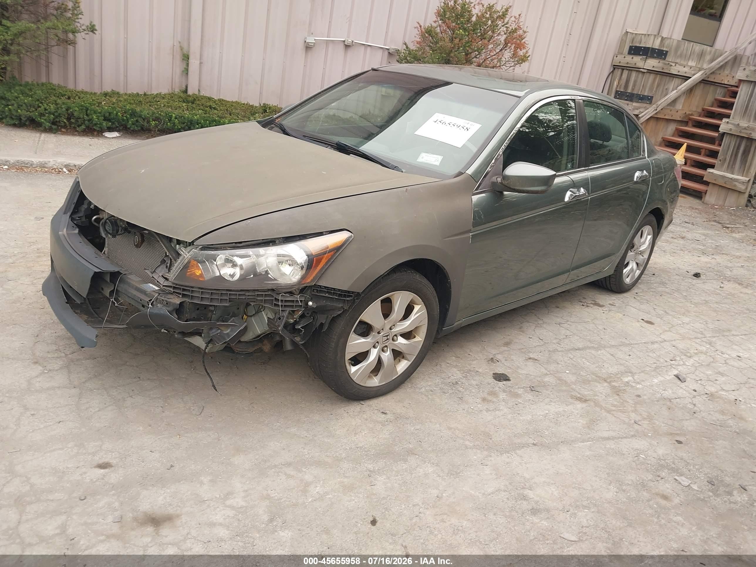 2009 Honda Accord 3.5 Ex-l Green vin: 1HGCP36869A051034