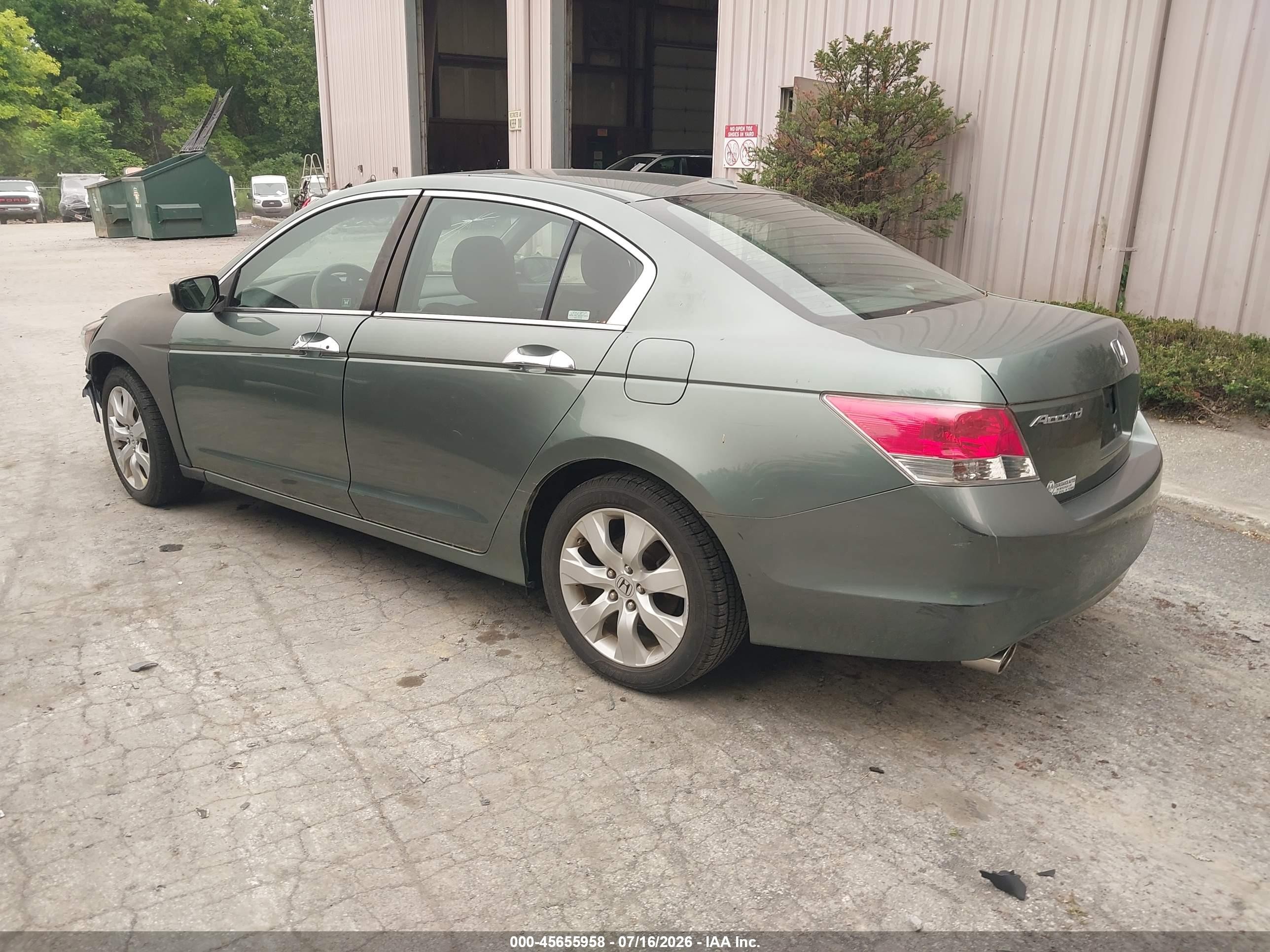 2009 Honda Accord 3.5 Ex-l Green vin: 1HGCP36869A051034