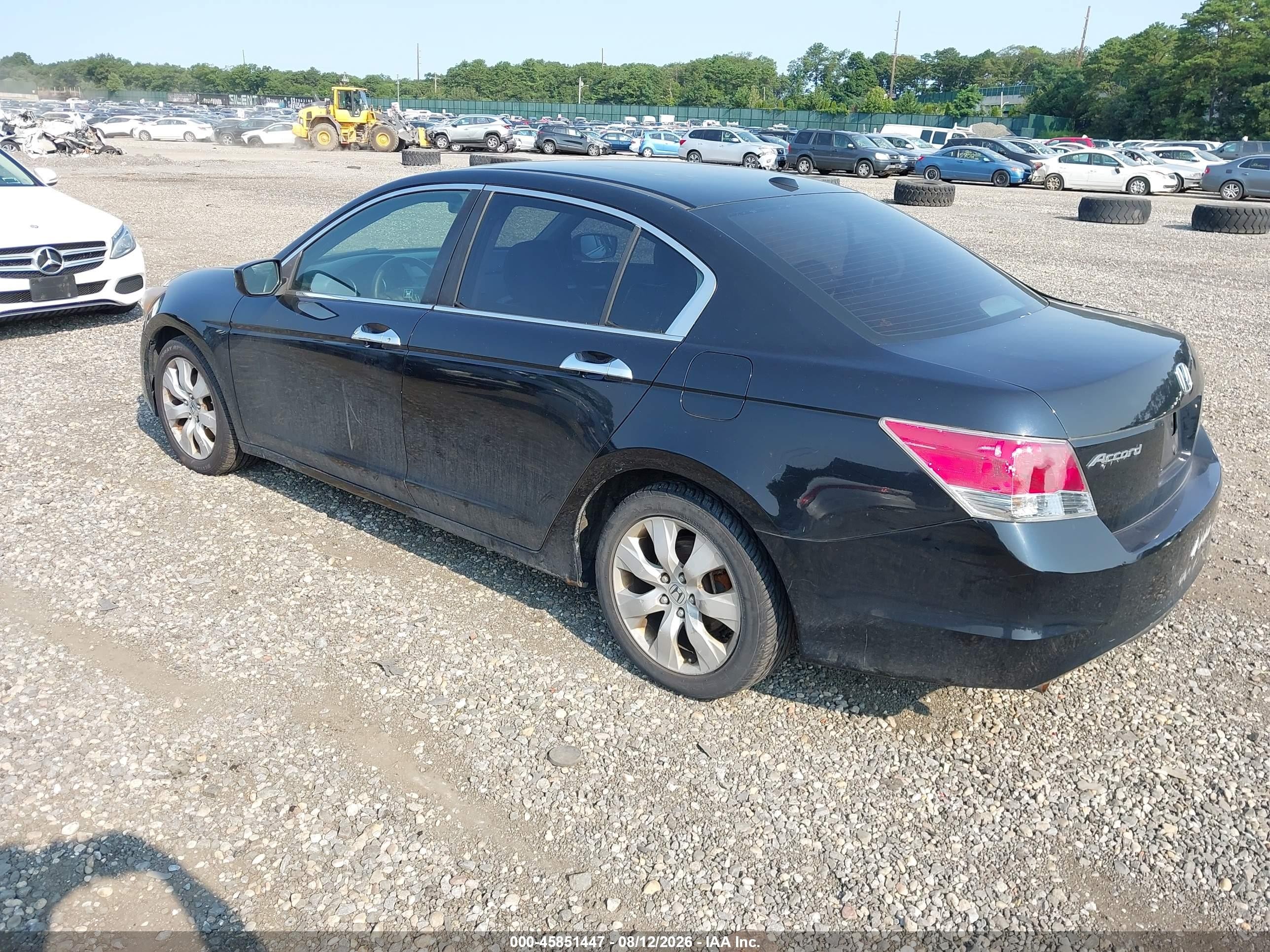 2008 Honda Accord 3.5 Ex-l Black vin: 1HGCP36878A006473