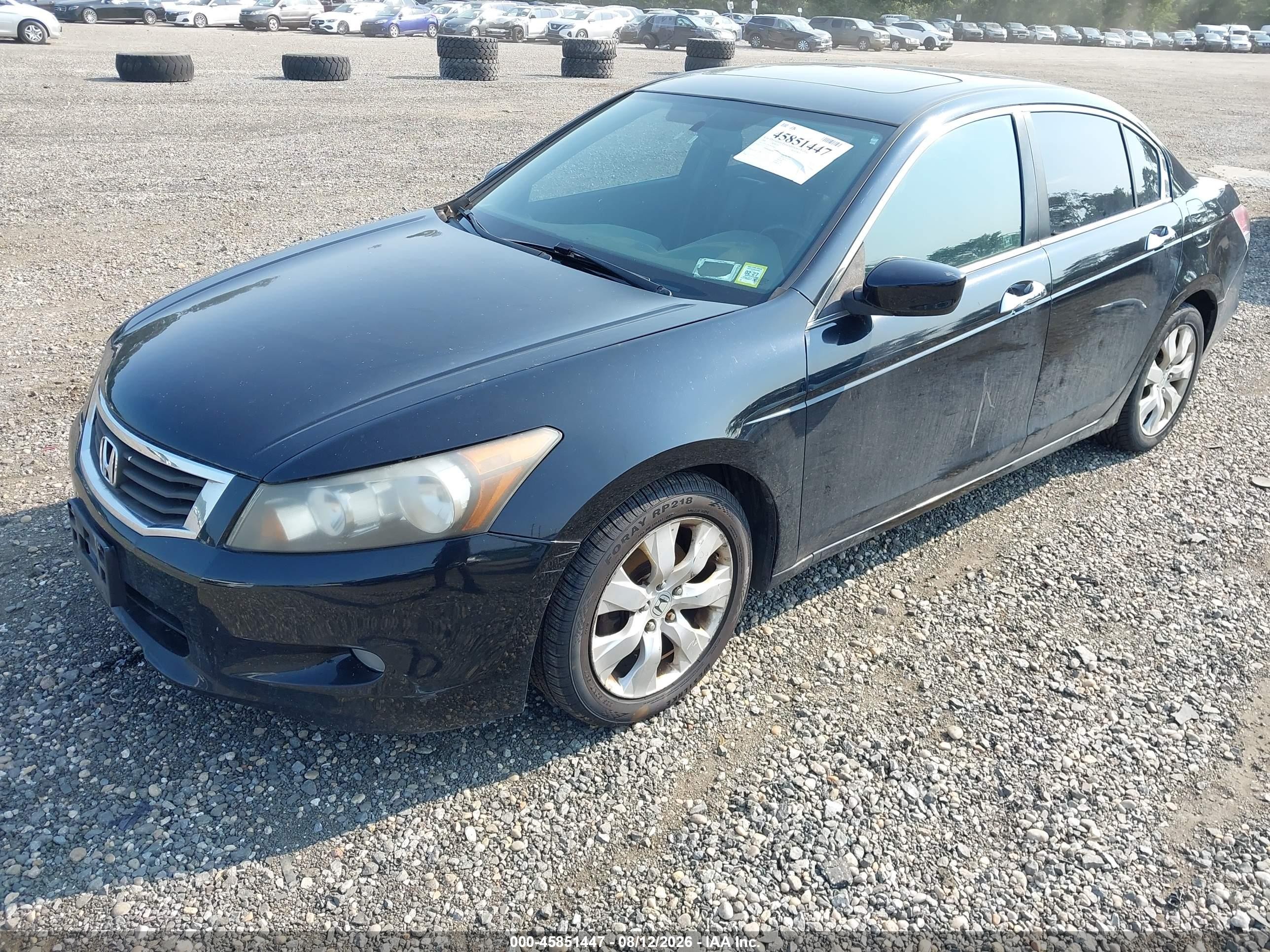 2008 Honda Accord 3.5 Ex-l Black vin: 1HGCP36878A006473