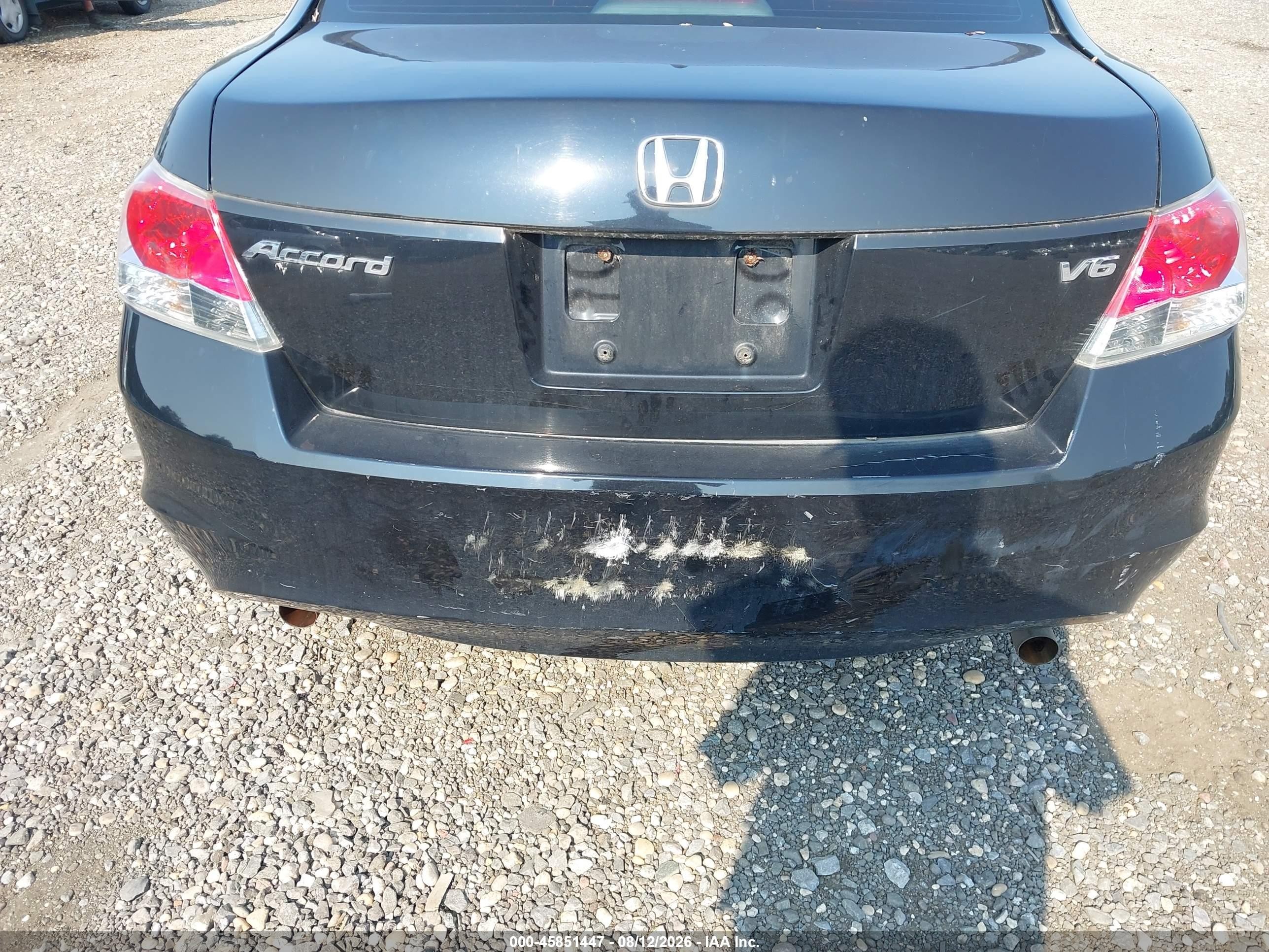 2008 Honda Accord 3.5 Ex-l Black vin: 1HGCP36878A006473