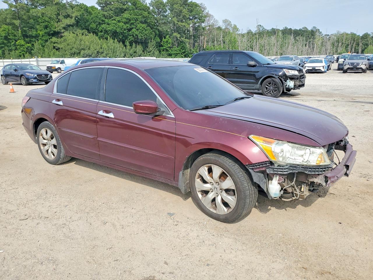 2008 Honda Accord Exl Maroon vin: 1HGCP36878A008708