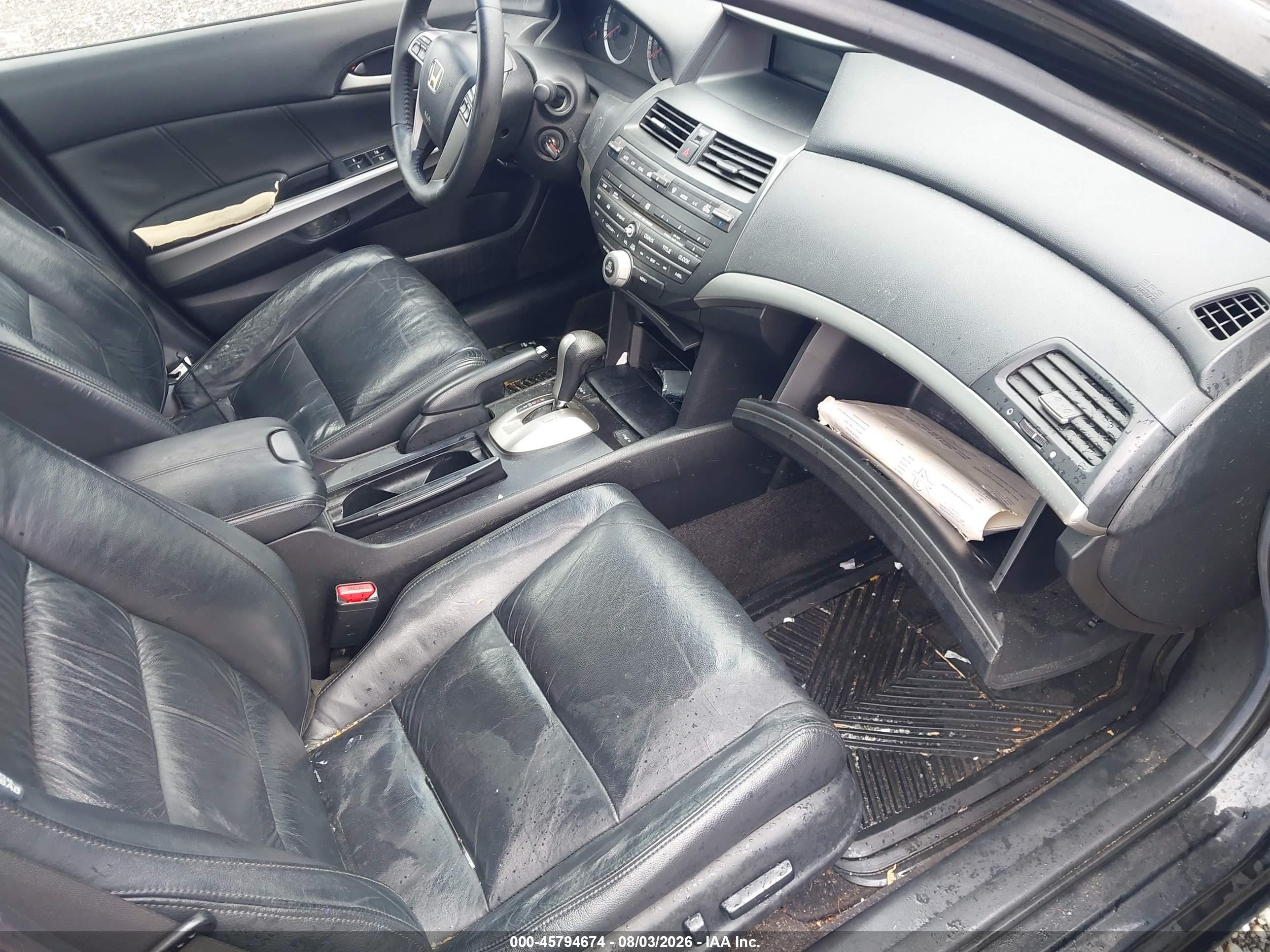 2008 Honda Accord 3.5 Ex-l Black vin: 1HGCP36878A016842