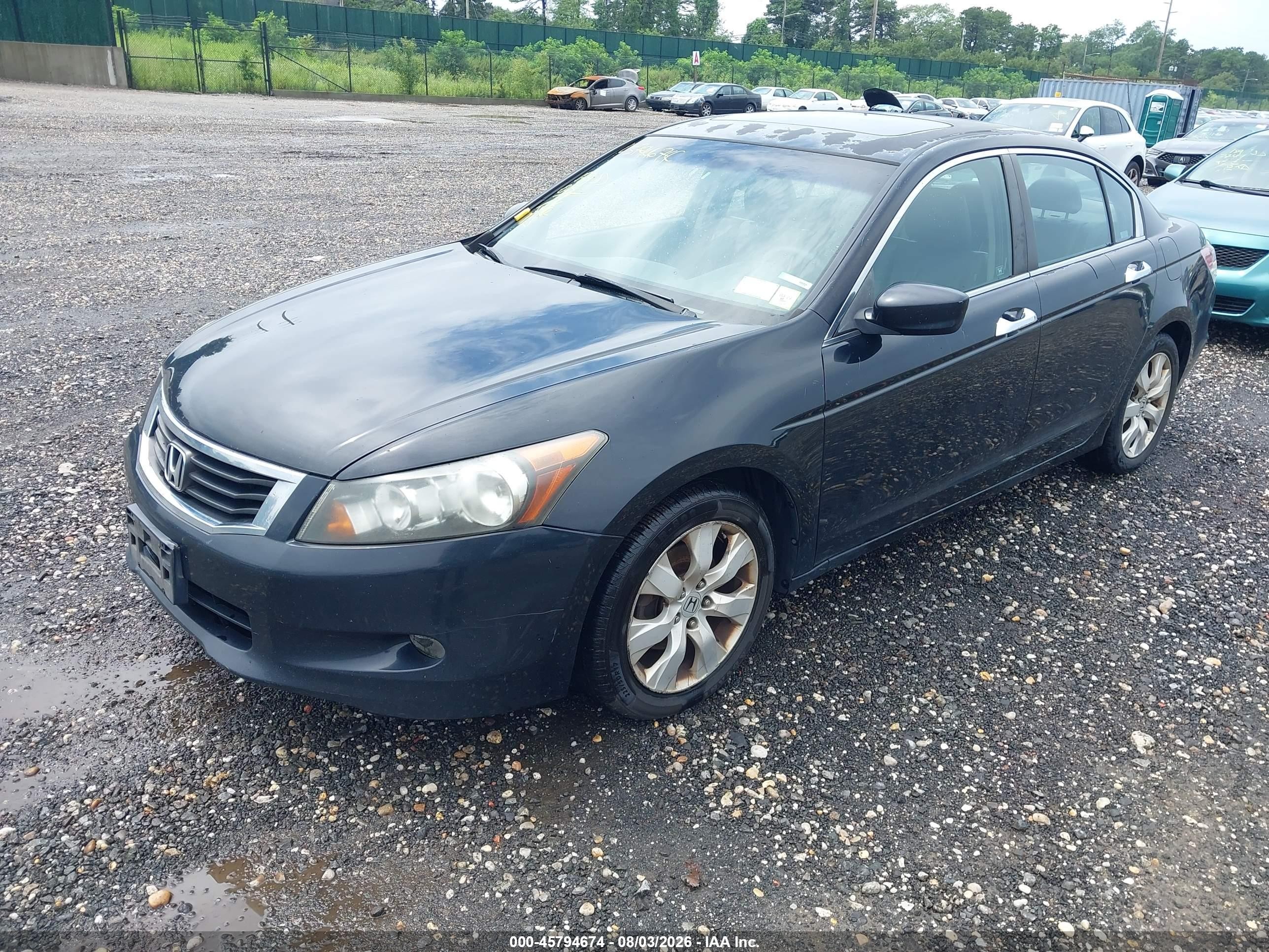 2008 Honda Accord 3.5 Ex-l Black vin: 1HGCP36878A016842