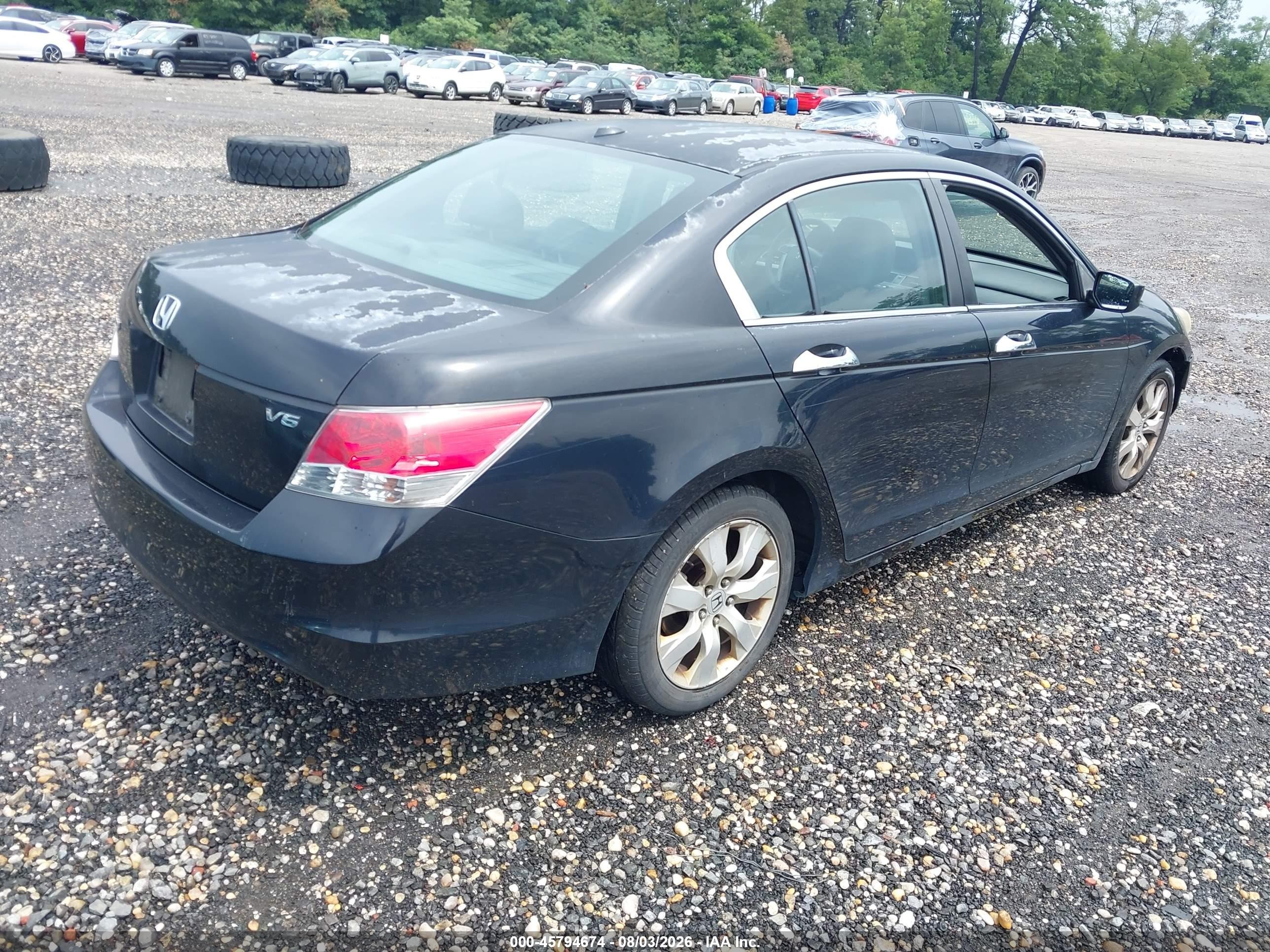 2008 Honda Accord 3.5 Ex-l Black vin: 1HGCP36878A016842