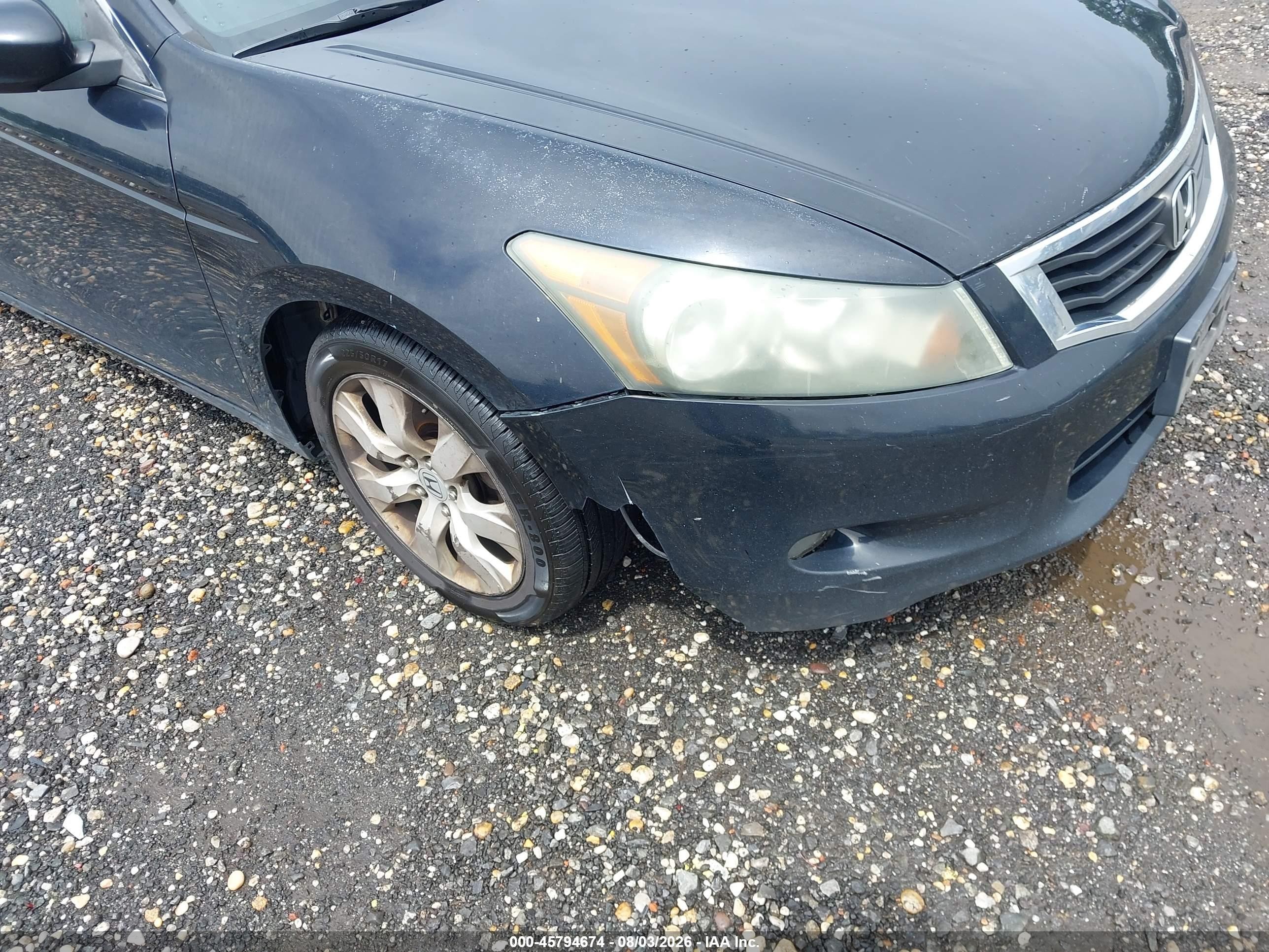 2008 Honda Accord 3.5 Ex-l Black vin: 1HGCP36878A016842