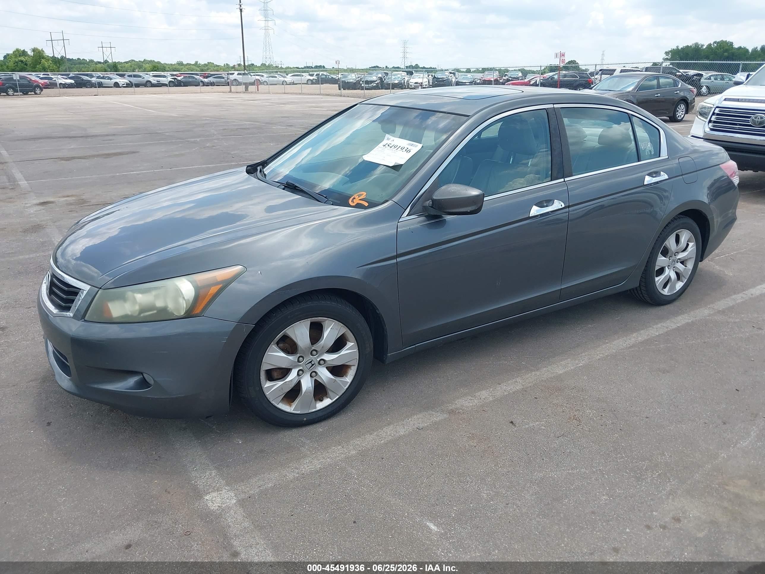 2008 Honda Accord 3.5 Ex-l Gray vin: 1HGCP36878A030336