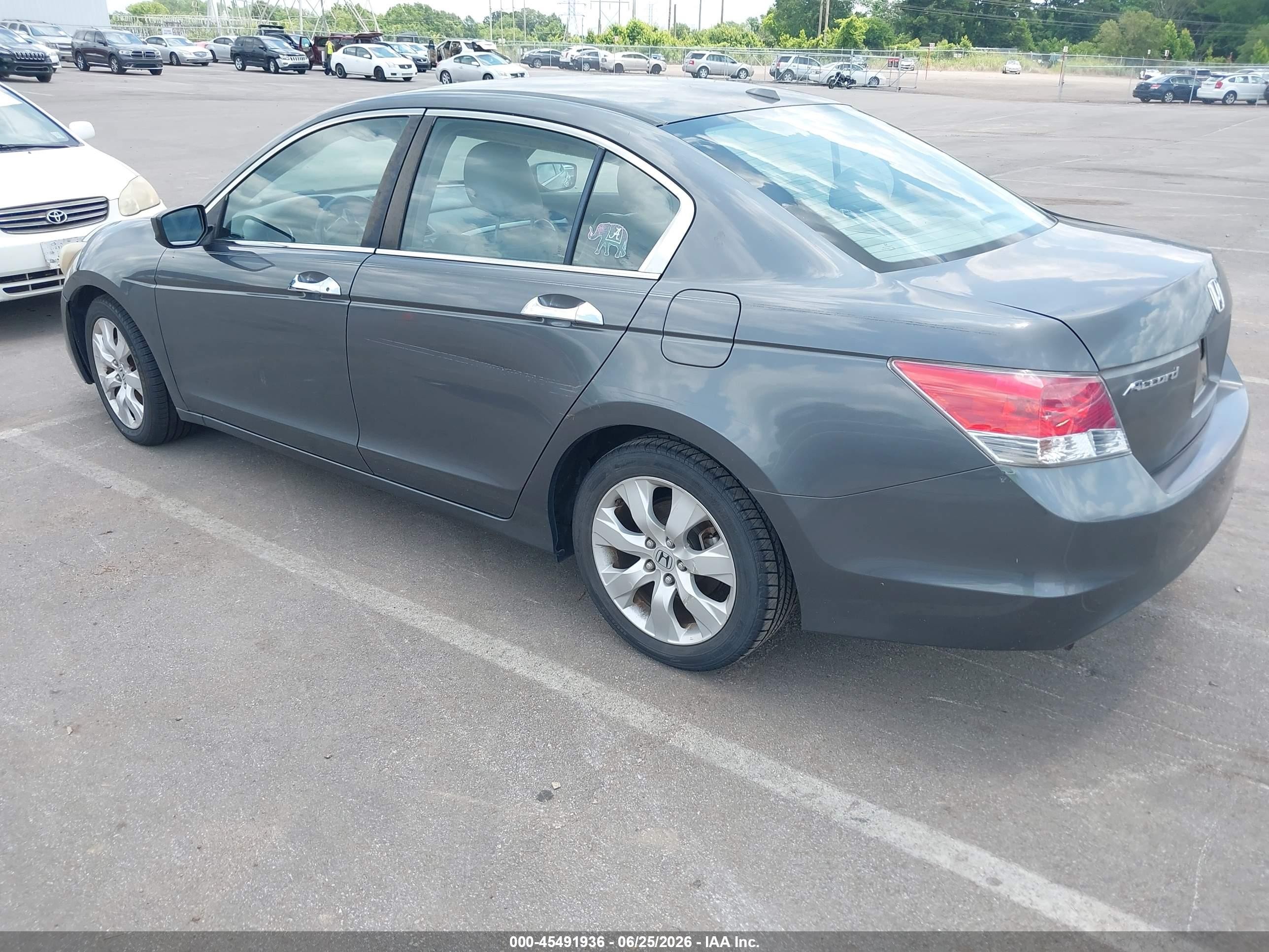 2008 Honda Accord 3.5 Ex-l Gray vin: 1HGCP36878A030336