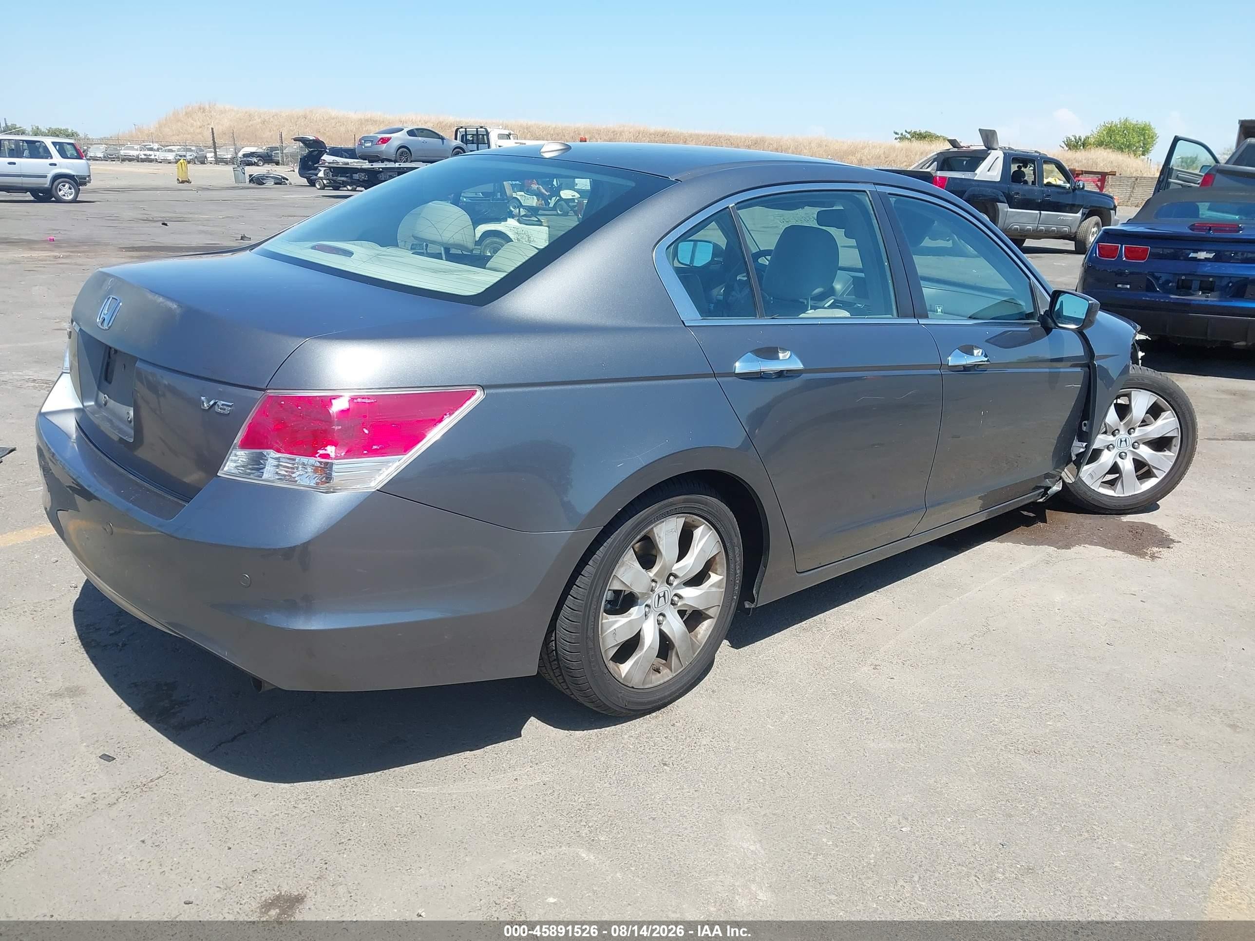 2008 Honda Accord 3.5 Ex-l Gray vin: 1HGCP36878A032829