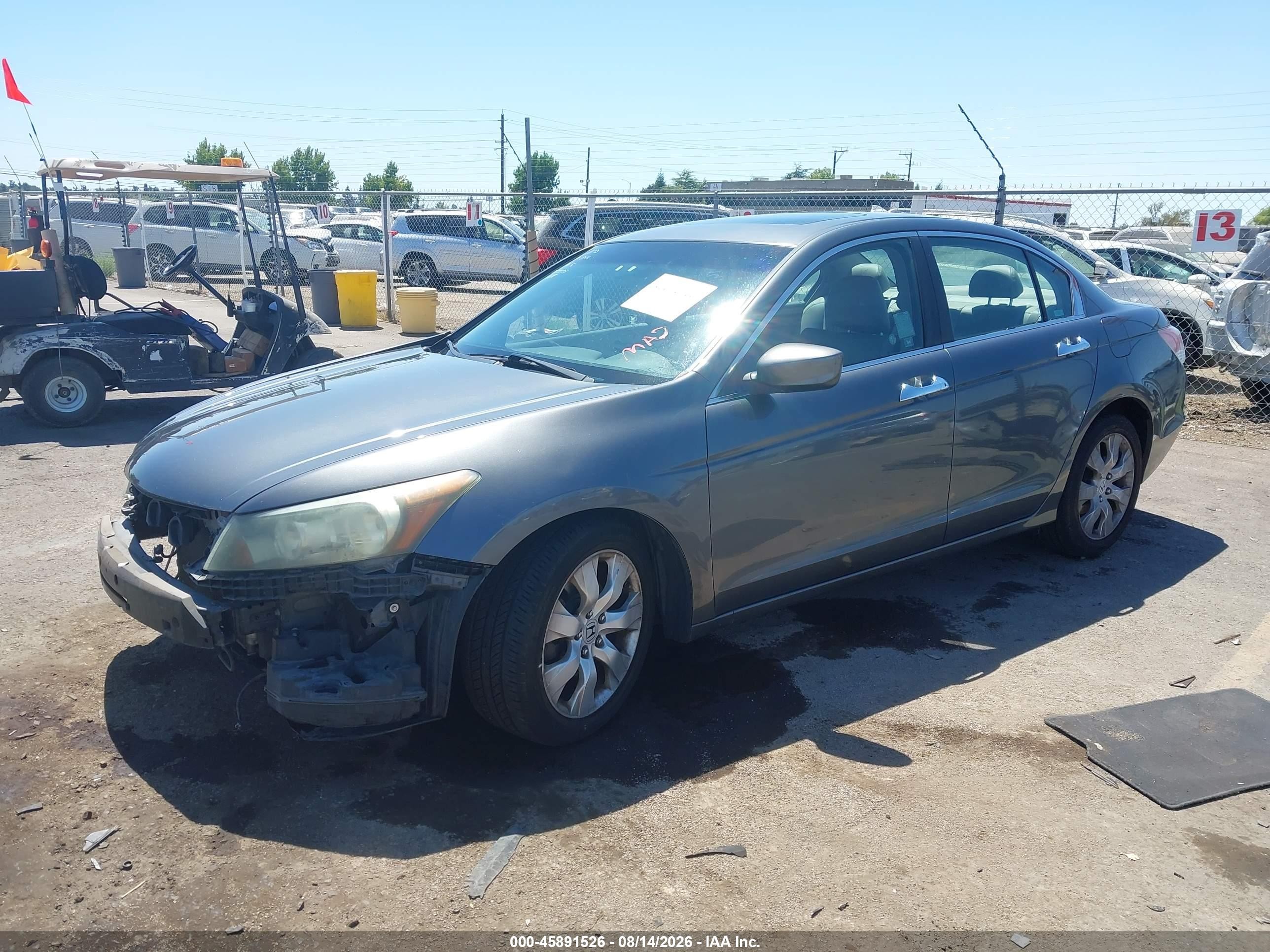 2008 Honda Accord 3.5 Ex-l Gray vin: 1HGCP36878A032829