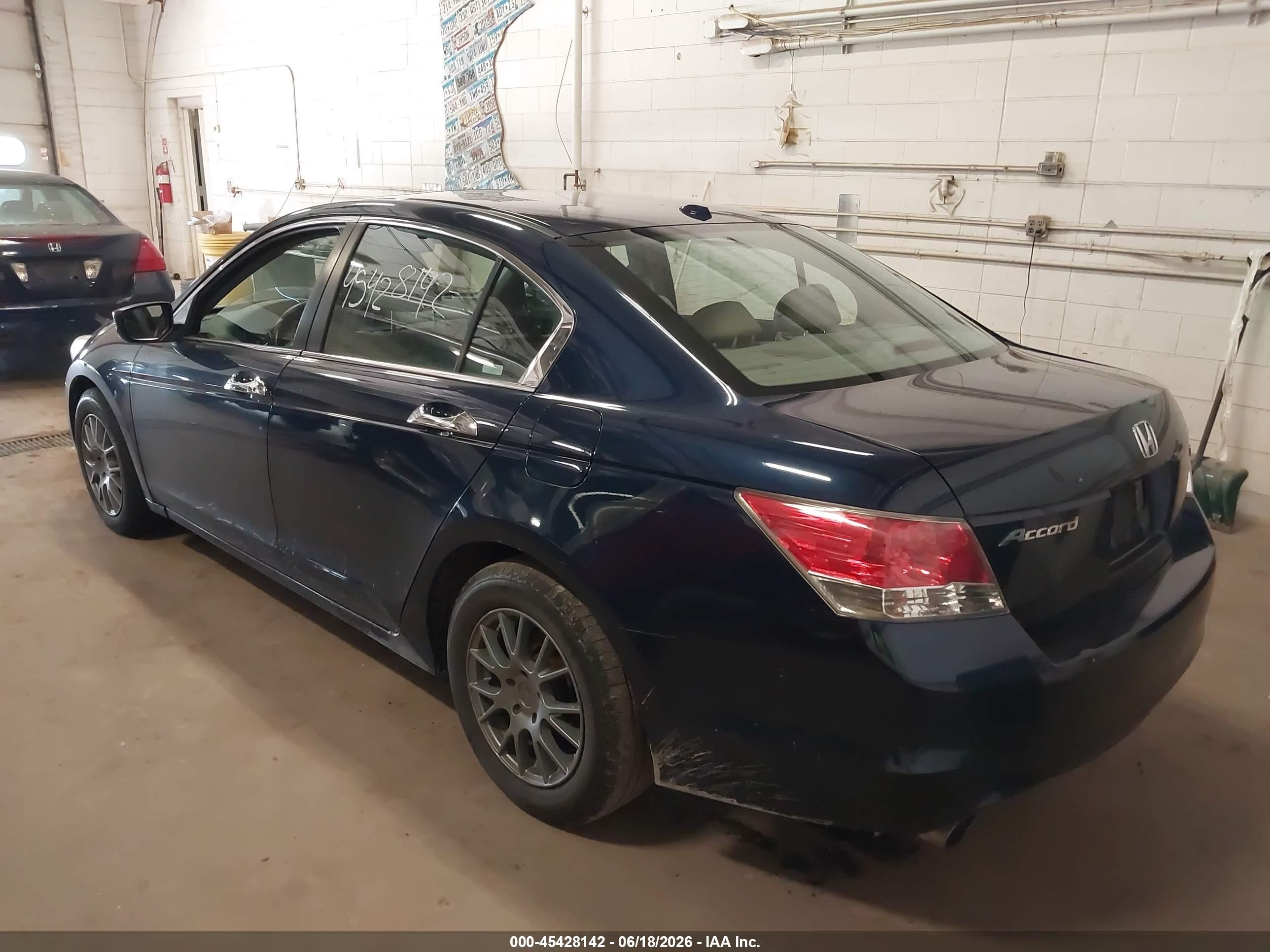 2008 Honda Accord 3.5 Ex-l Blue vin: 1HGCP36878A045094