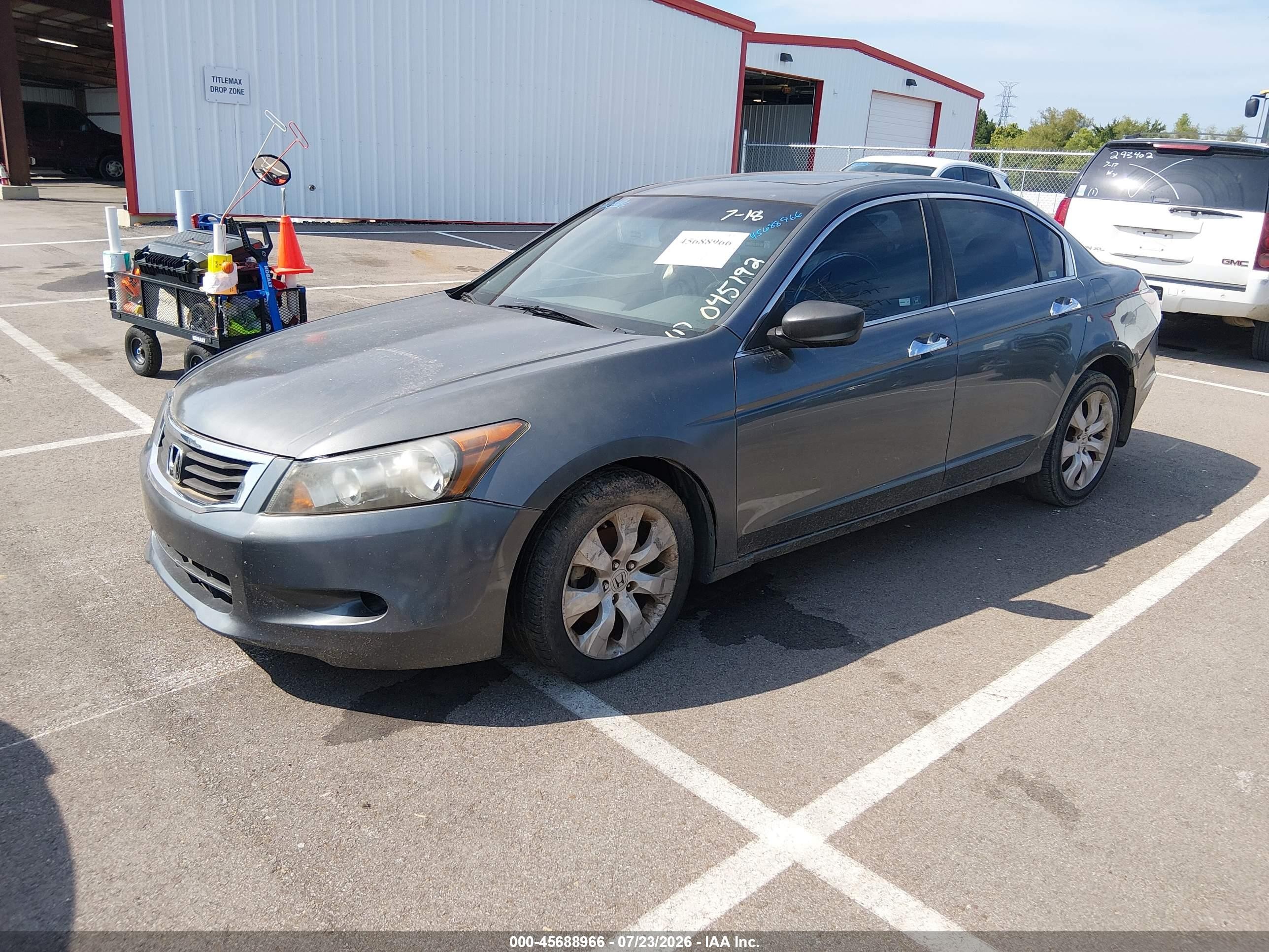 2008 Honda Accord 3.5 Ex-l Gray vin: 1HGCP36878A045192