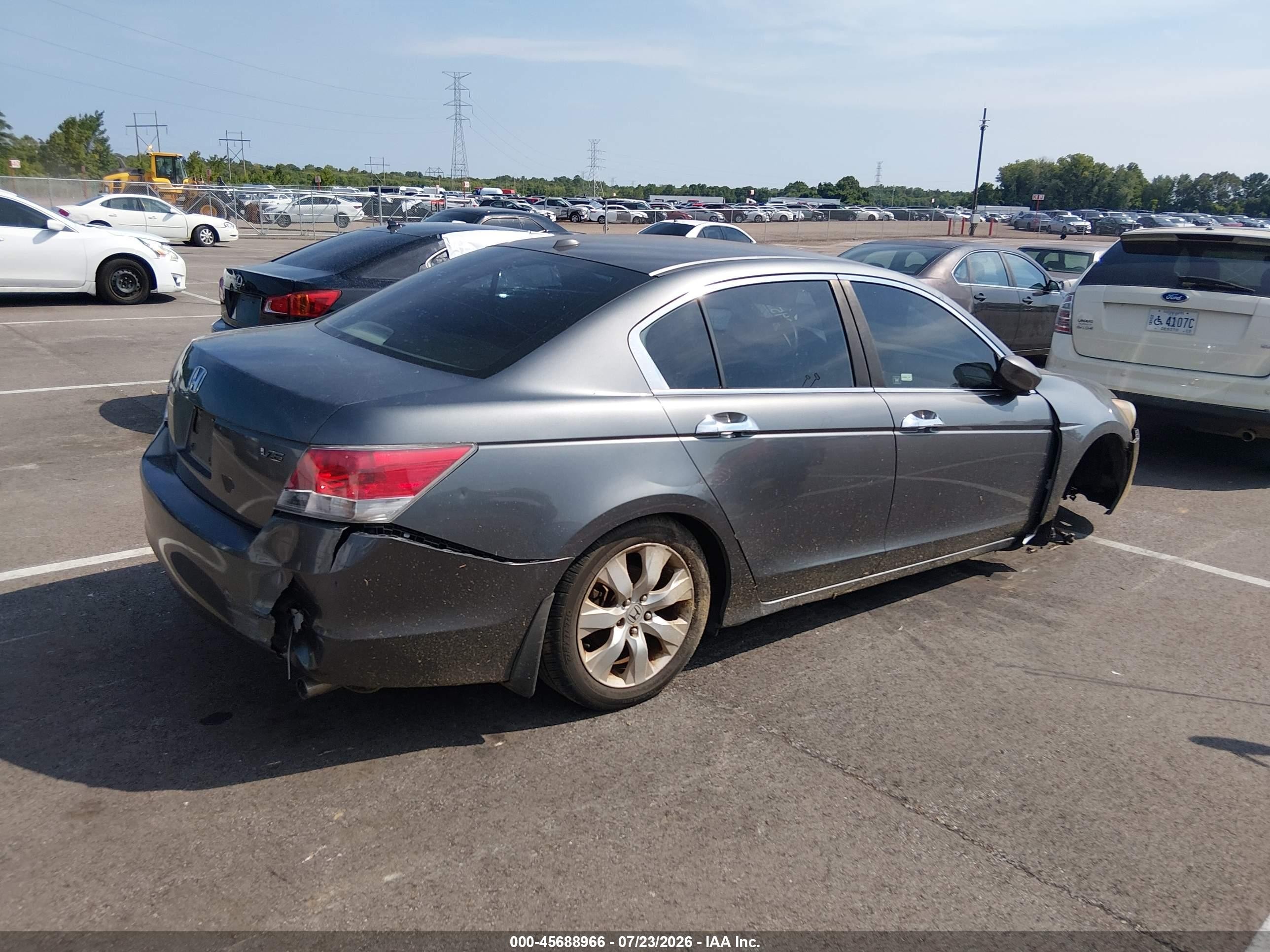 2008 Honda Accord 3.5 Ex-l Gray vin: 1HGCP36878A045192