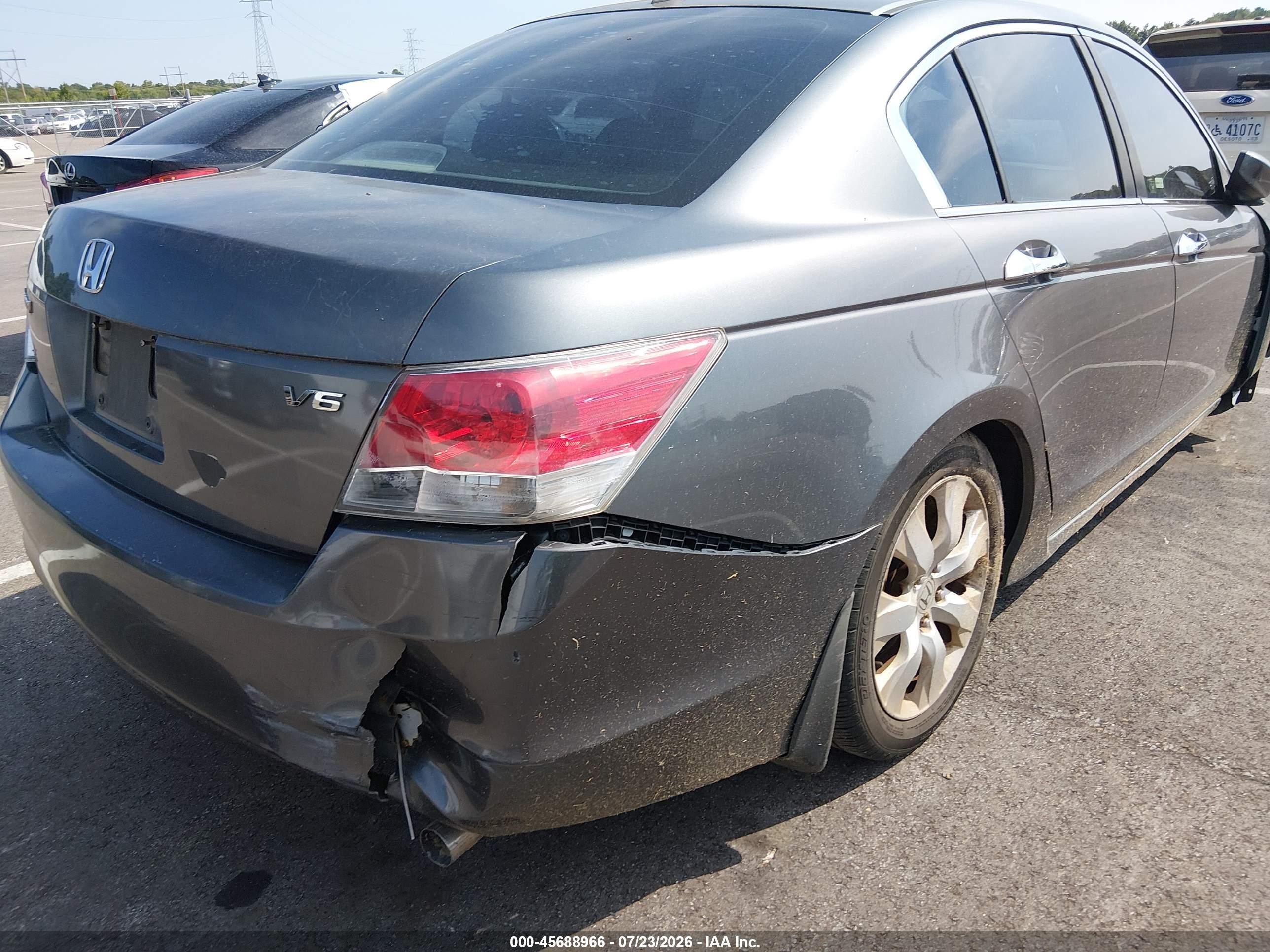 2008 Honda Accord 3.5 Ex-l Gray vin: 1HGCP36878A045192