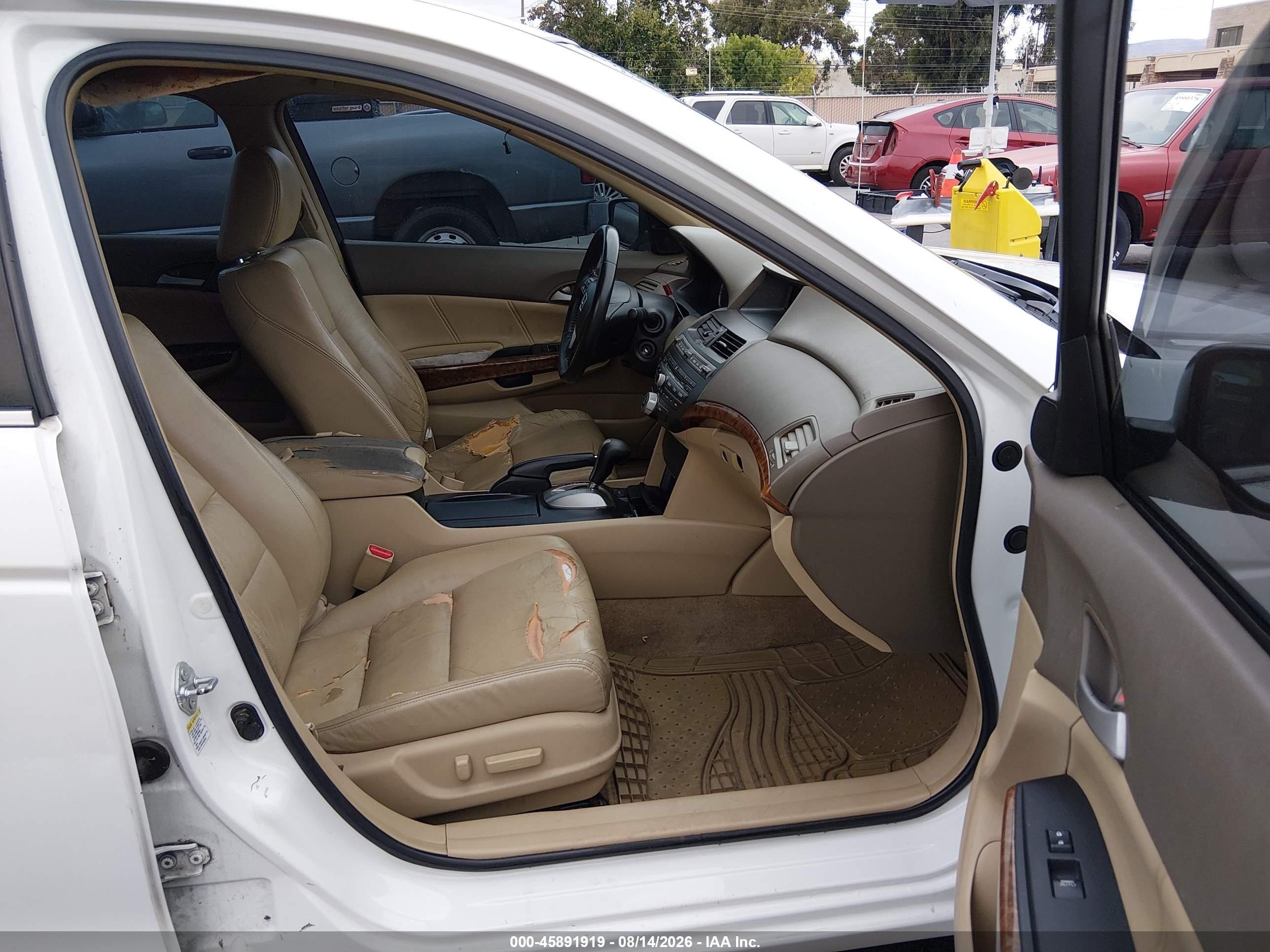 2008 Honda Accord 3.5 Ex-l Белый vin: 1HGCP36878A057178
