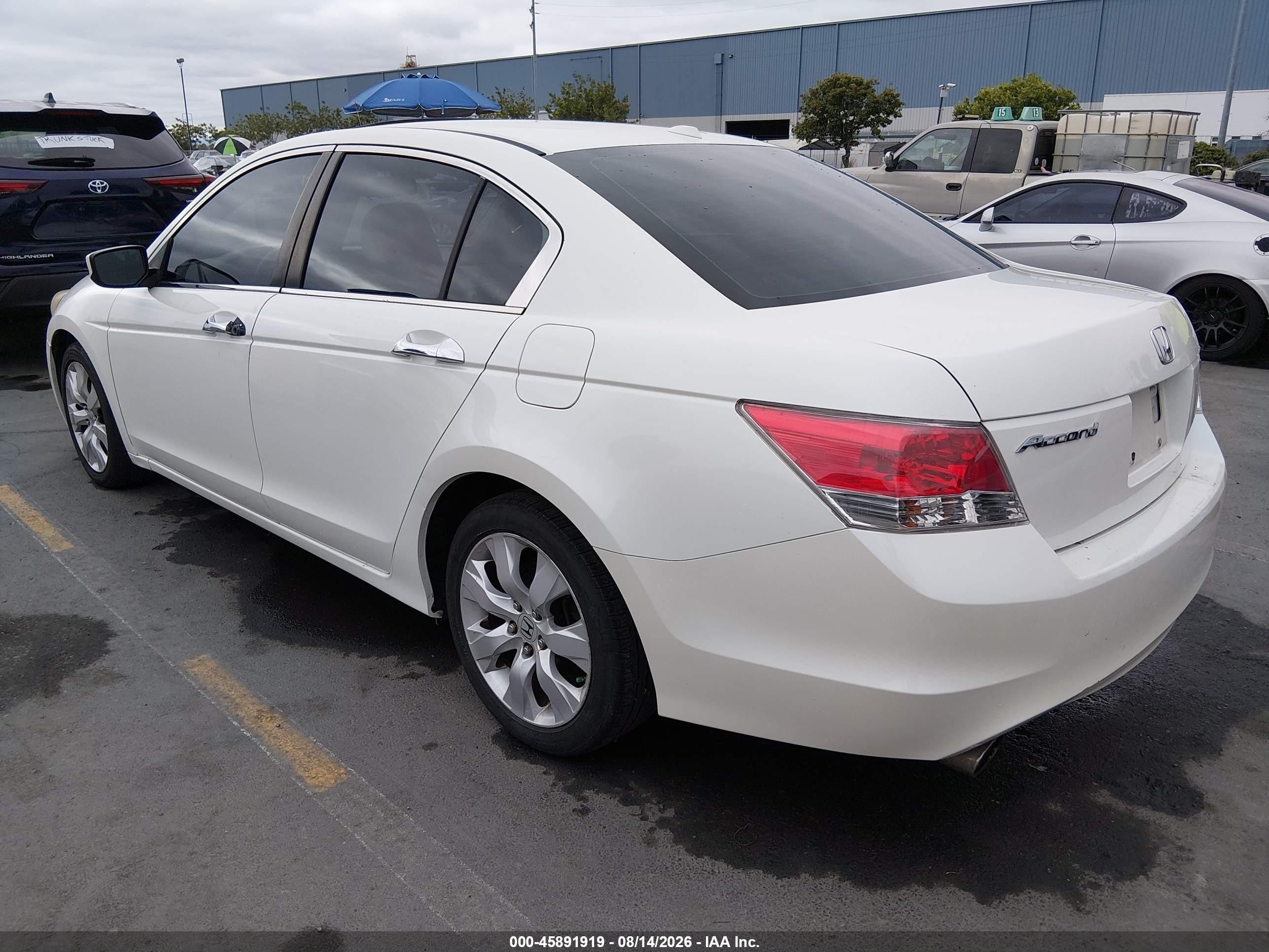2008 Honda Accord 3.5 Ex-l Белый vin: 1HGCP36878A057178