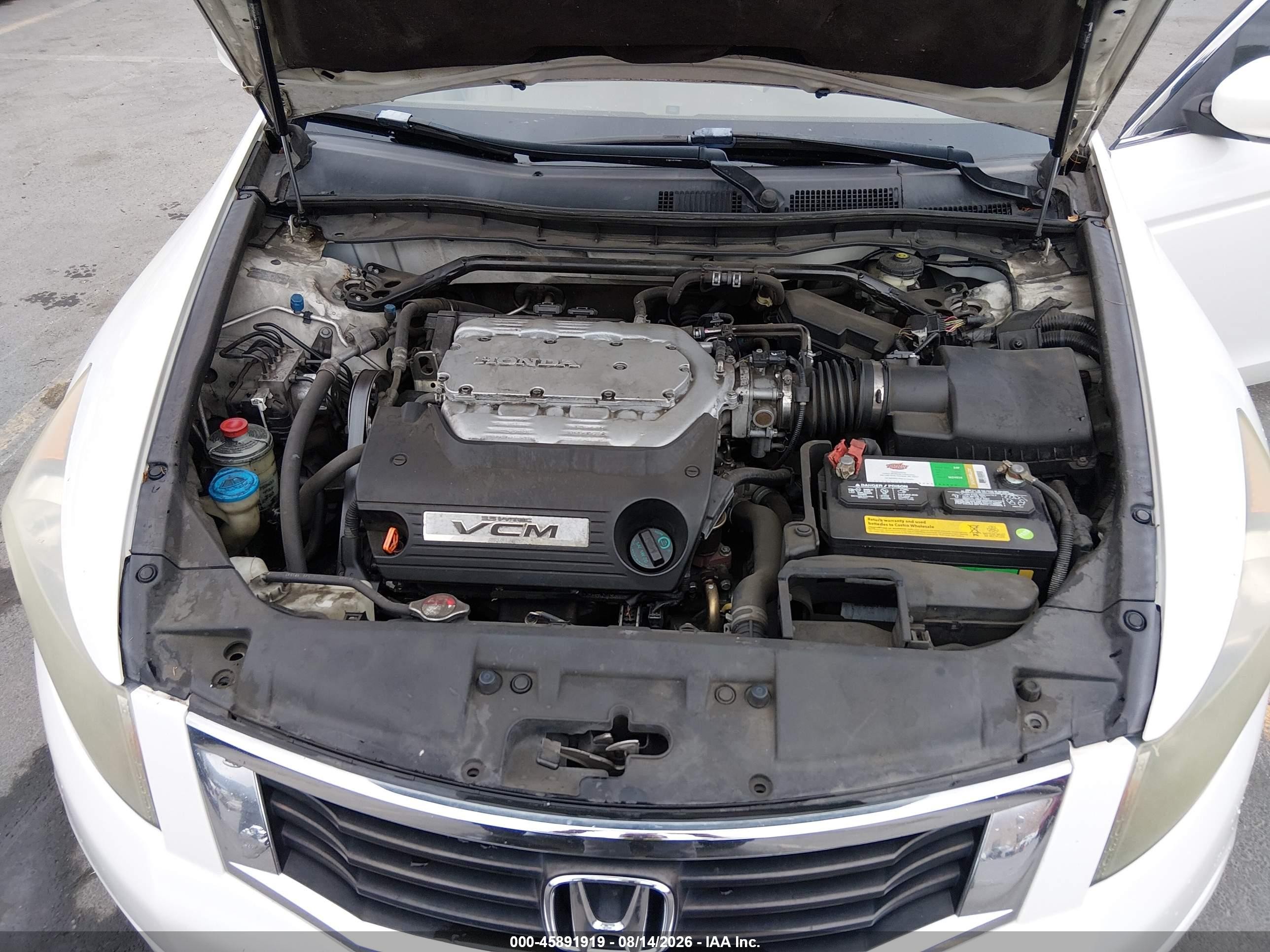 2008 Honda Accord 3.5 Ex-l Белый vin: 1HGCP36878A057178