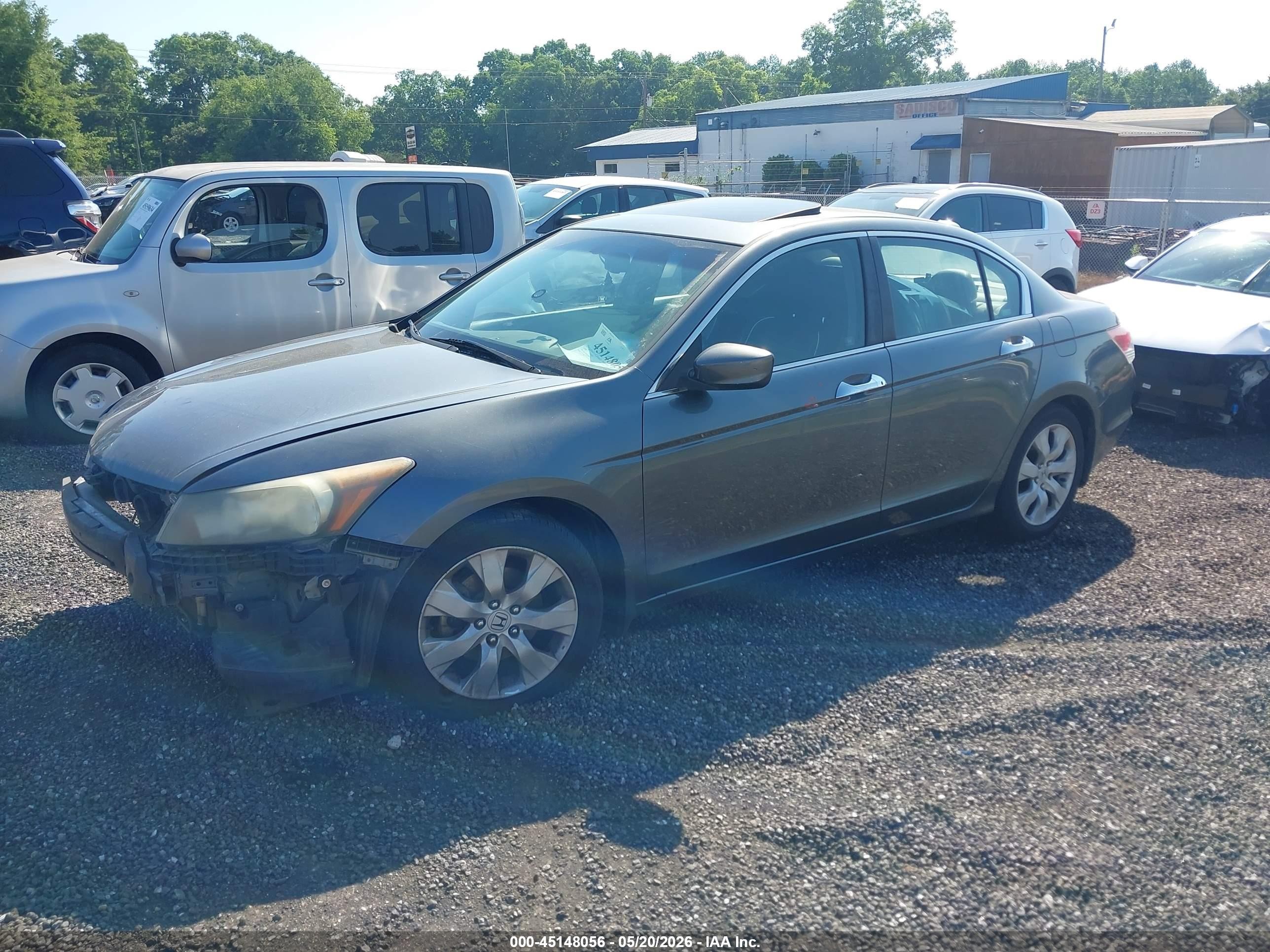2008 Honda Accord 3.5 Ex-l Gray vin: 1HGCP36878A058377