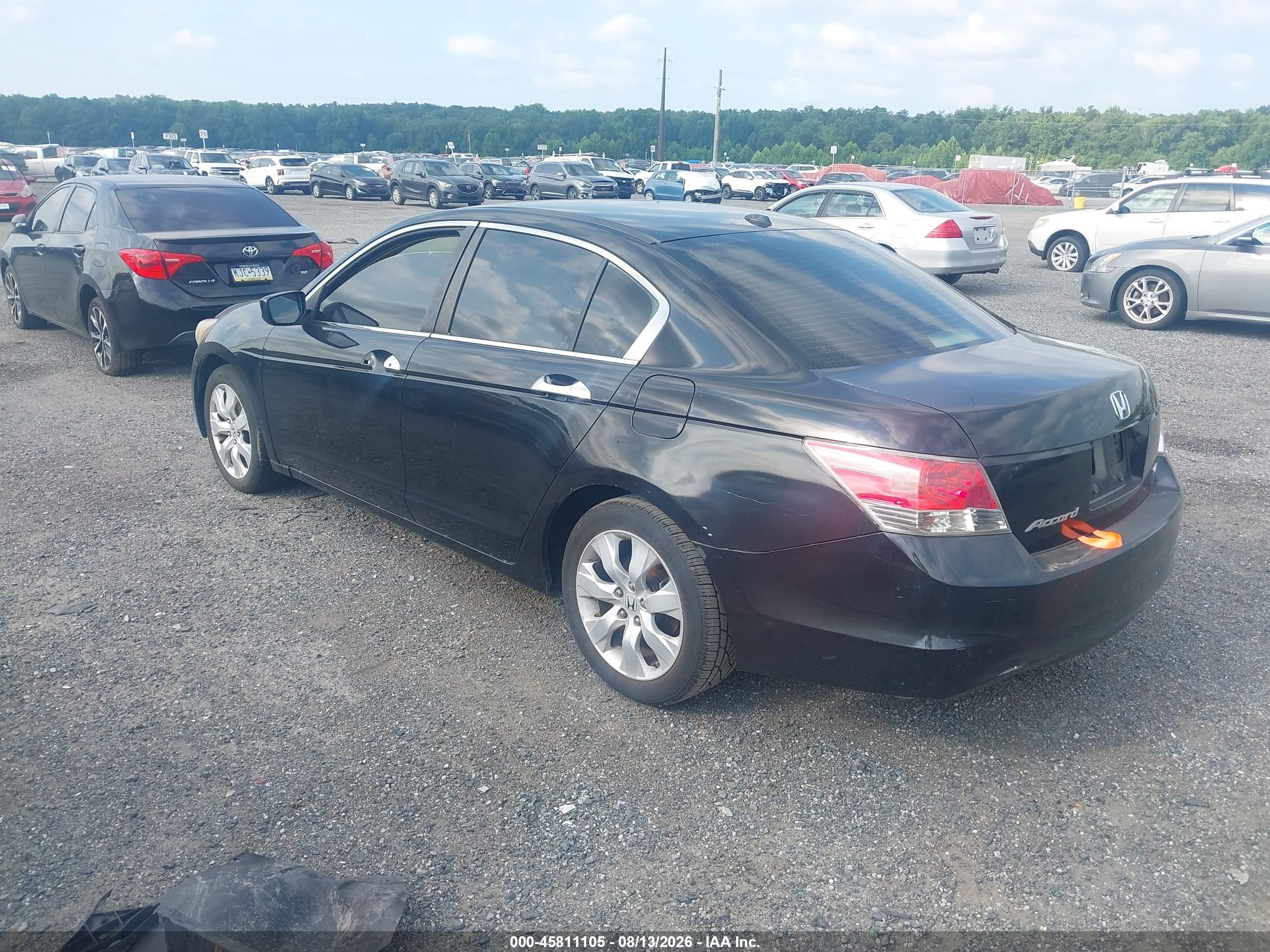 2008 Honda Accord 3.5 Ex-l Black vin: 1HGCP36878A065118